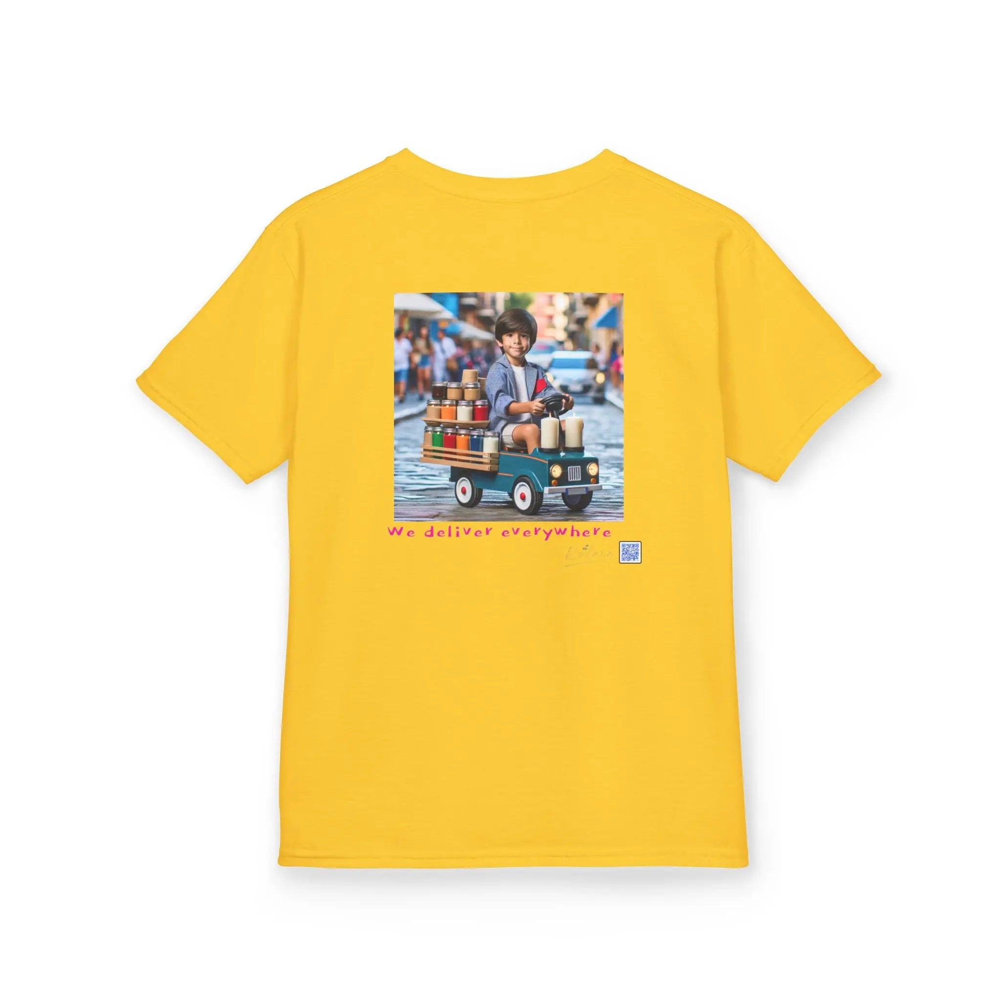 Cosmic Adventure Kids Tee - 'We Deliver Everywhere' Design Printify