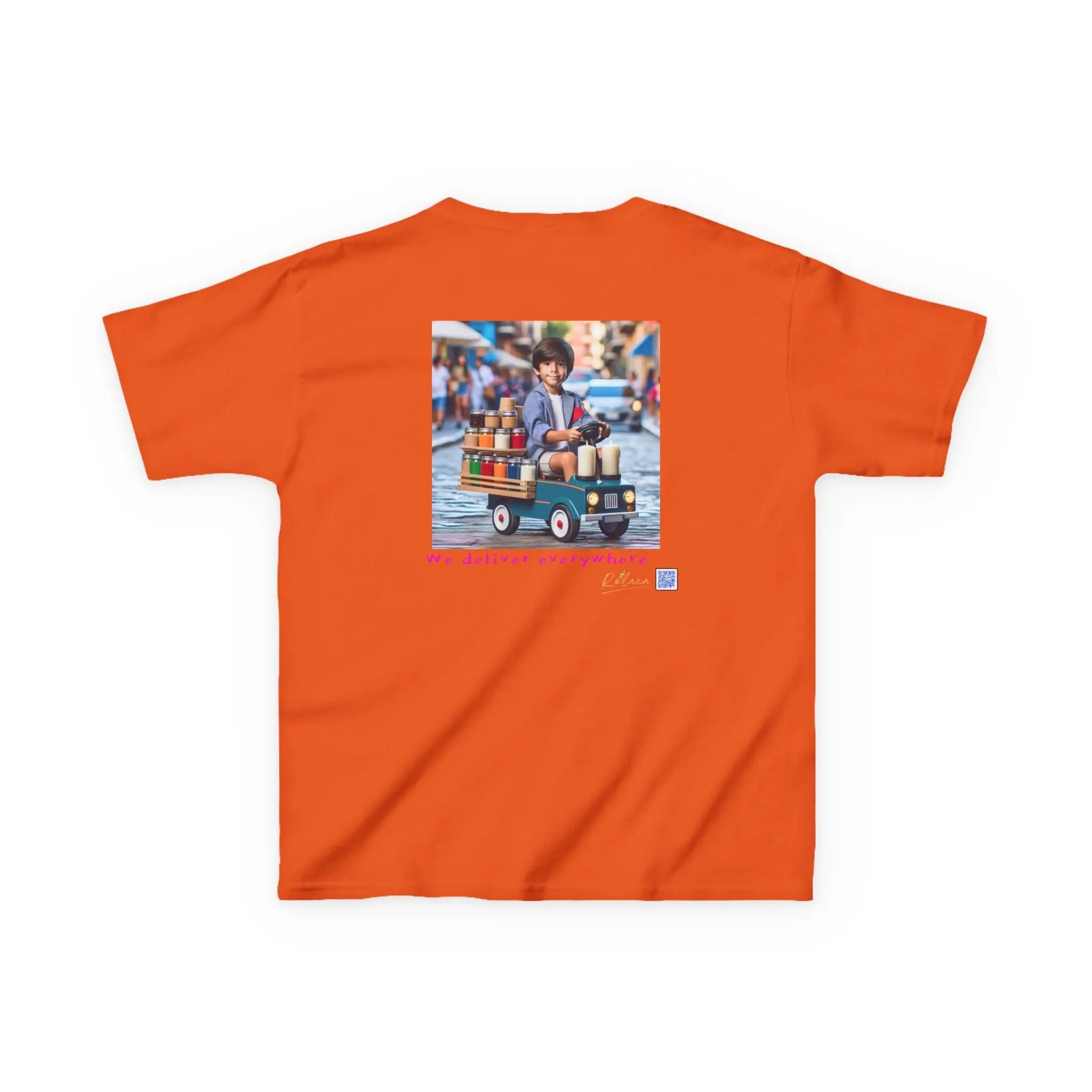 Cosmic Adventure Kids Tee - 'We Deliver Everywhere' Design Printify