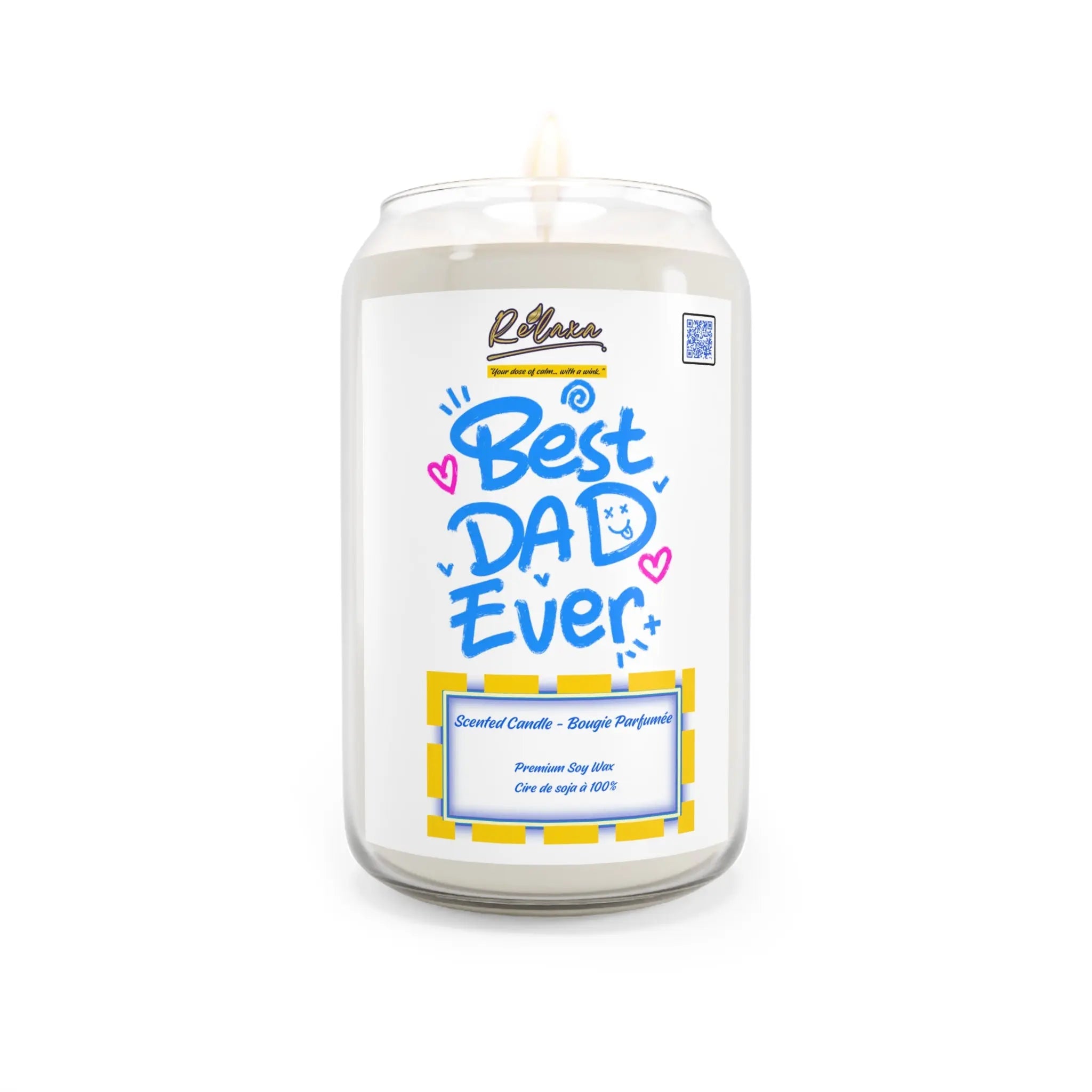 Scented Candle 13 75oz Best Dad Ever Gift Printify