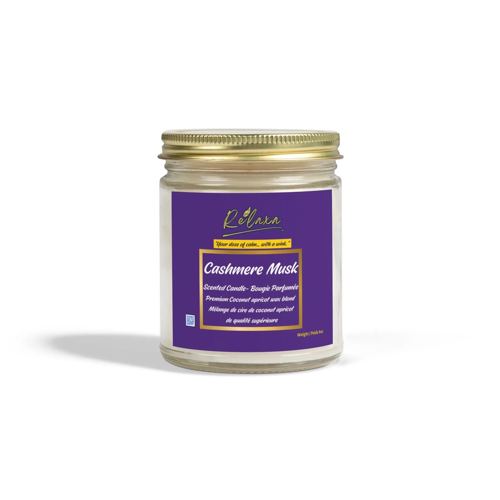Candle, Cashmere Musk Scented Coconut Apricot Printify