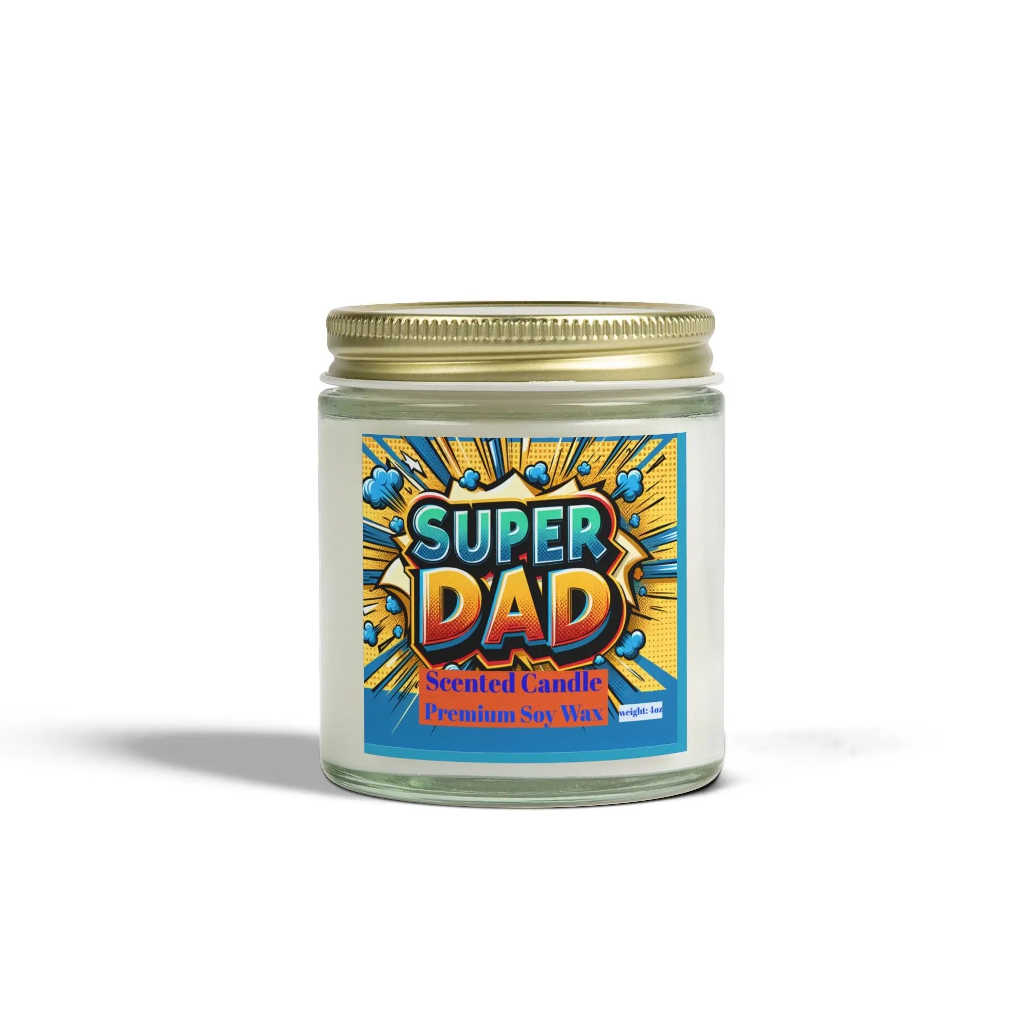 Super Dad Scented Candle - Premium Coconut Apricot Wax - Perfect Gift for Father's Day Printify