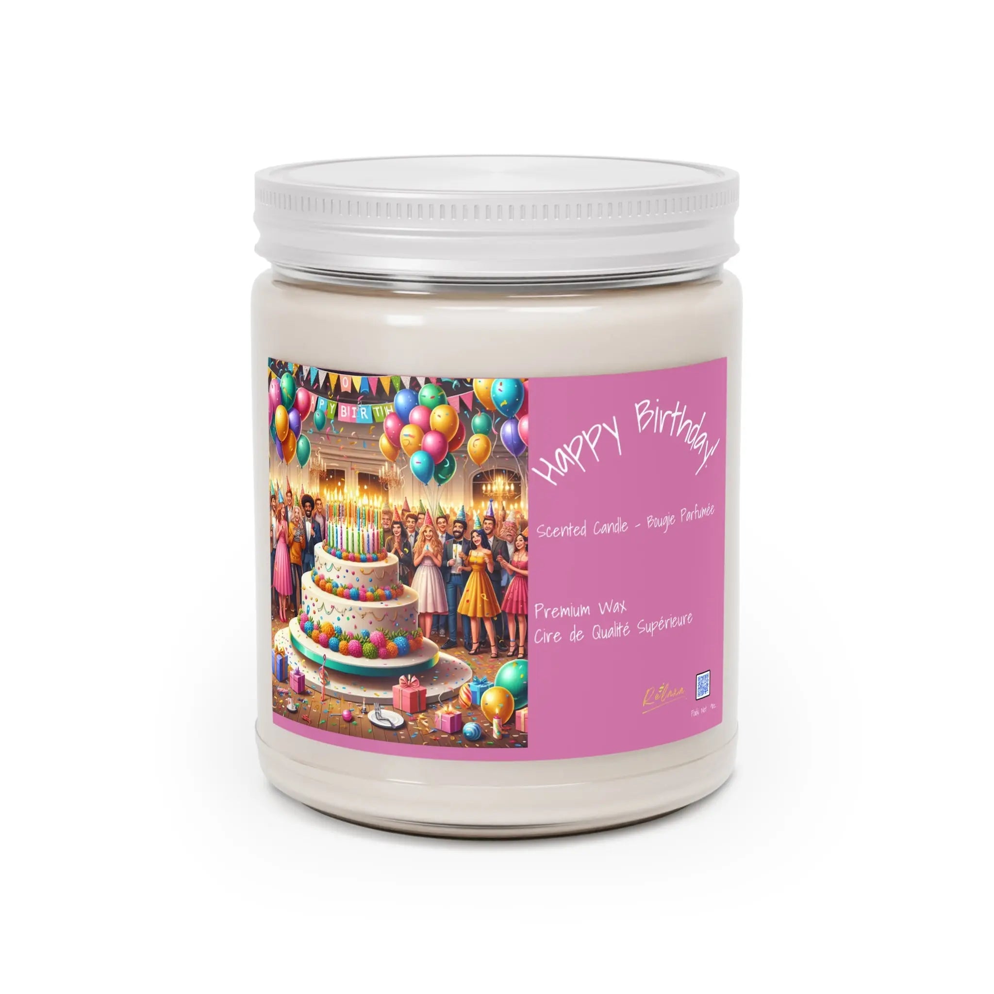 Happy Birthday Scented Candle - 9oz Party Vibes Printify