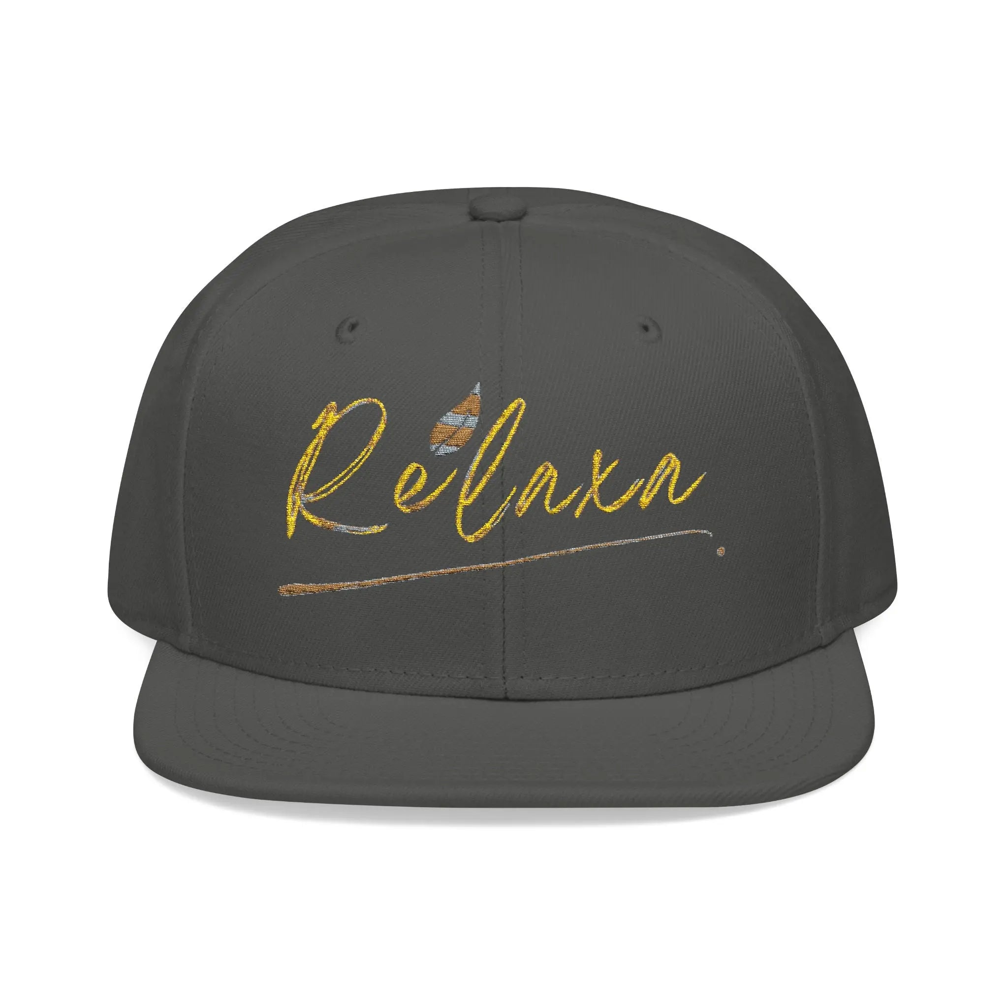 Relaxa Embroidered Snapback Cap - Casual Style Hat for Relaxation Lovers Printify