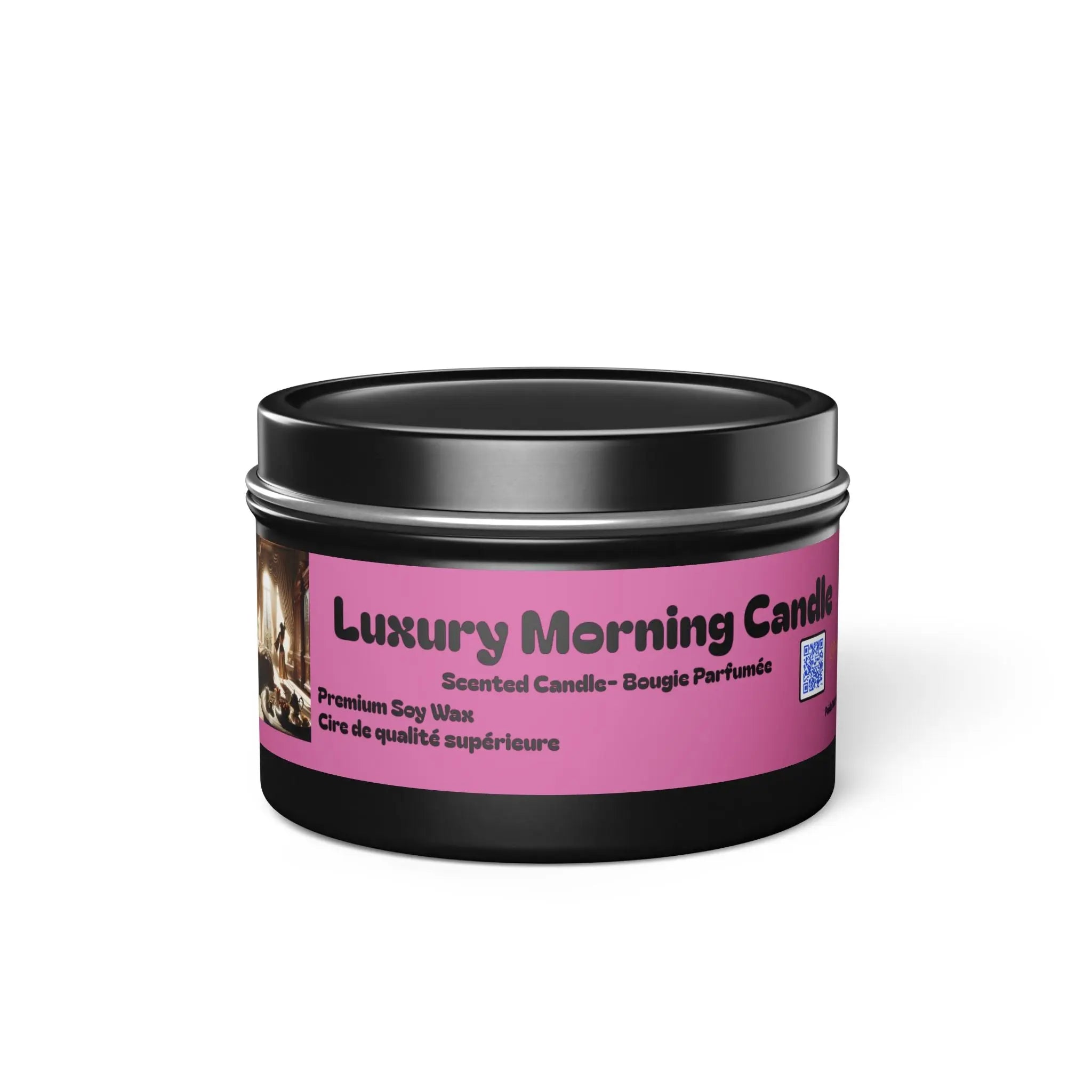Luxurious Morning Soy Candles, Scented Candle for Relaxation, Home Fragrance Gift, Eco-Friendly Candle, Tin Candle for Aromatherapy Printify