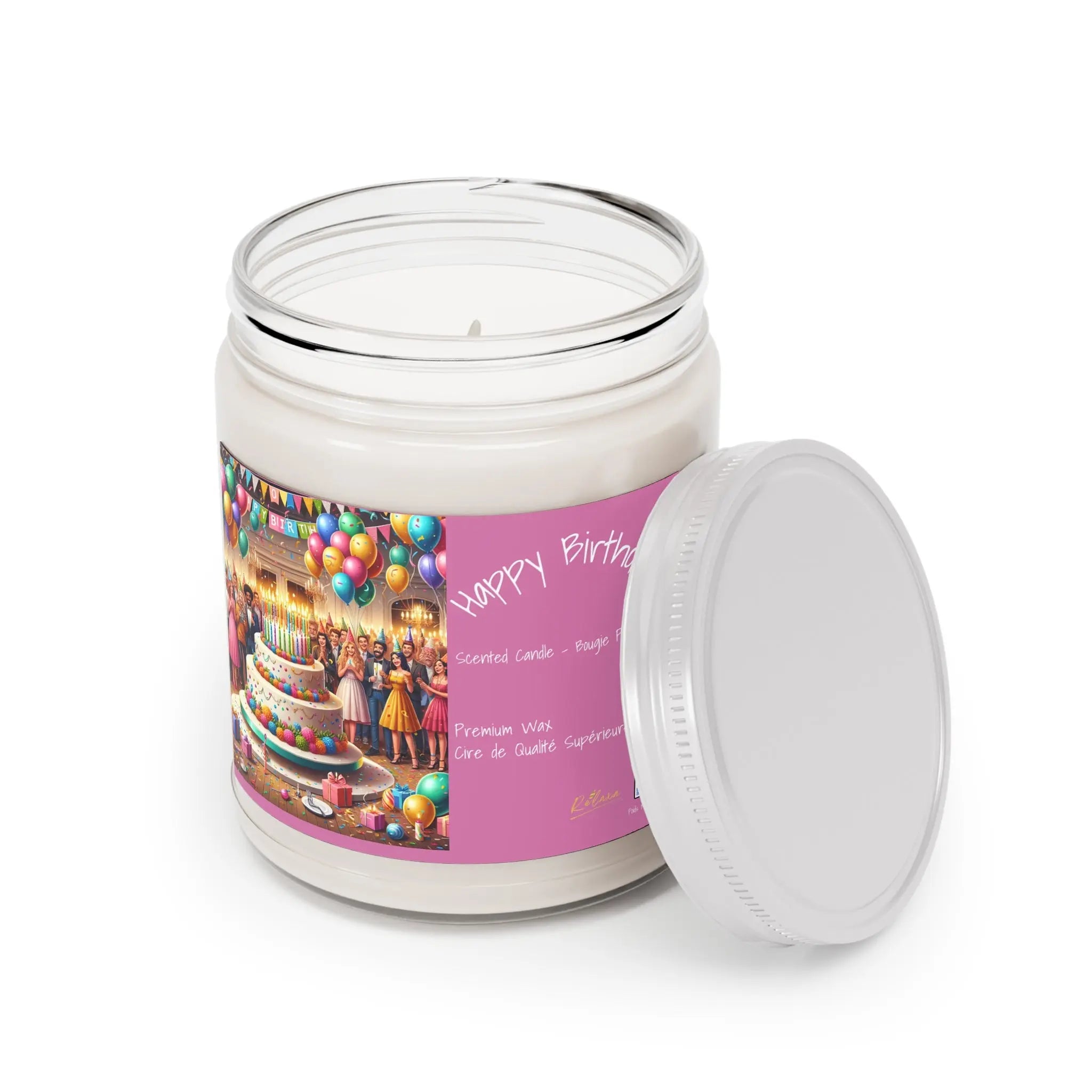 Happy Birthday Scented Candle - 9oz Party Vibes Printify