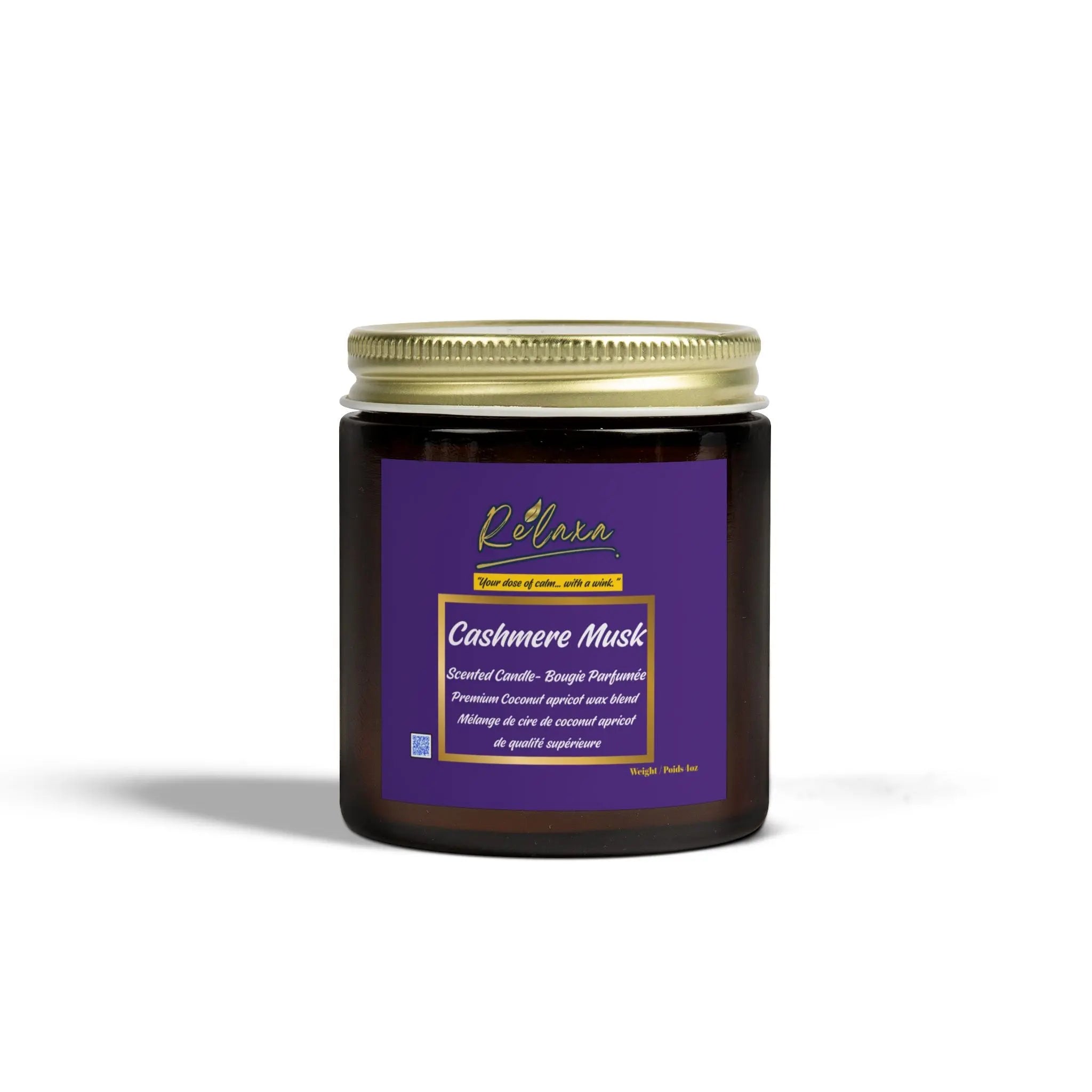 Candle, Cashmere Musk Scented Coconut Apricot Printify