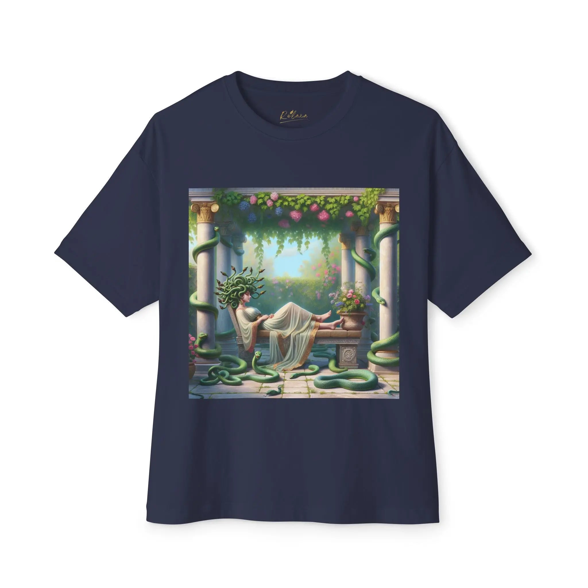 Mystical Medusa Oversized Tee - Unisex Graphic Tee for Art Lovers Printify