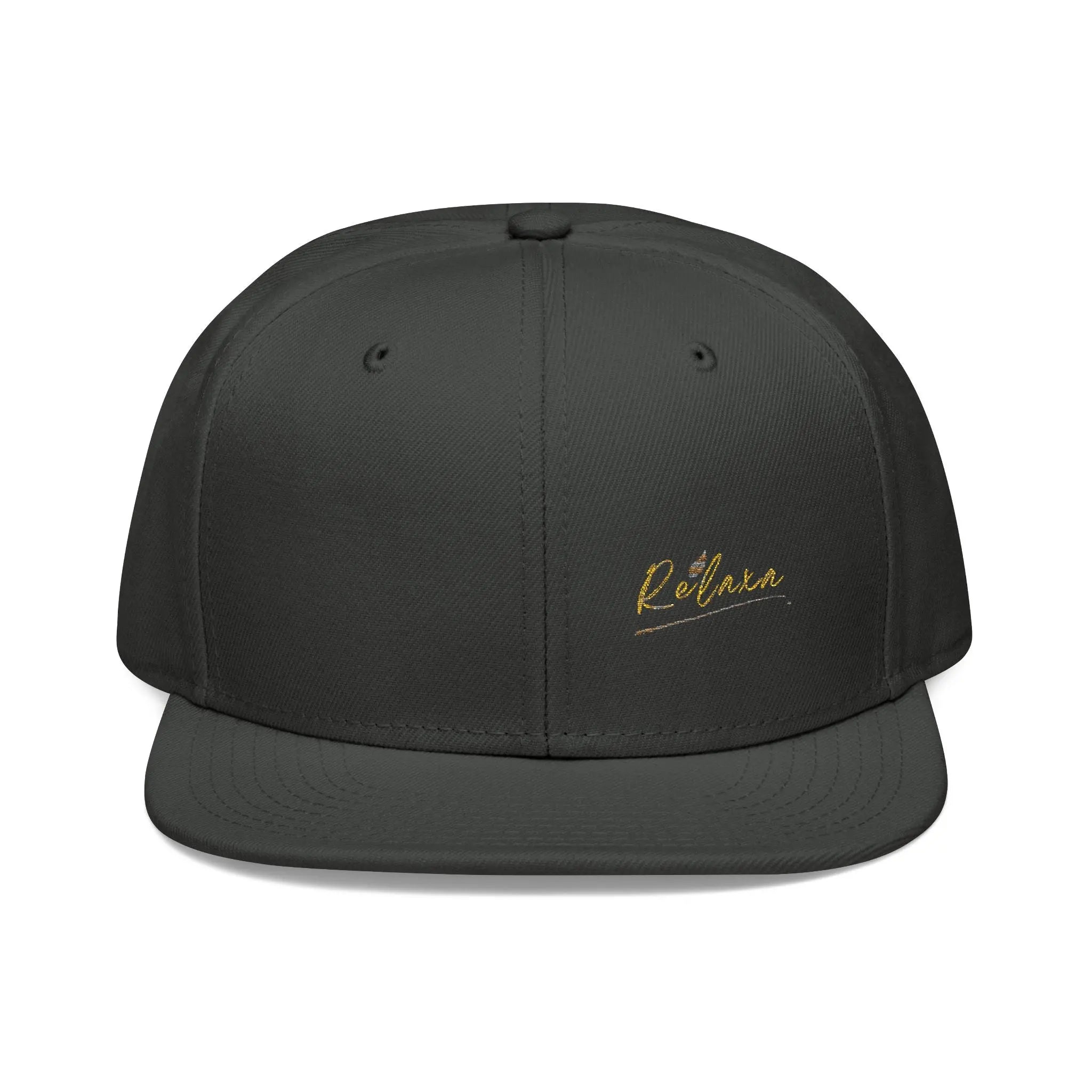 Relaxa Embroidered Snapback Cap - Casual Style Hat for Relaxation Lovers Printify