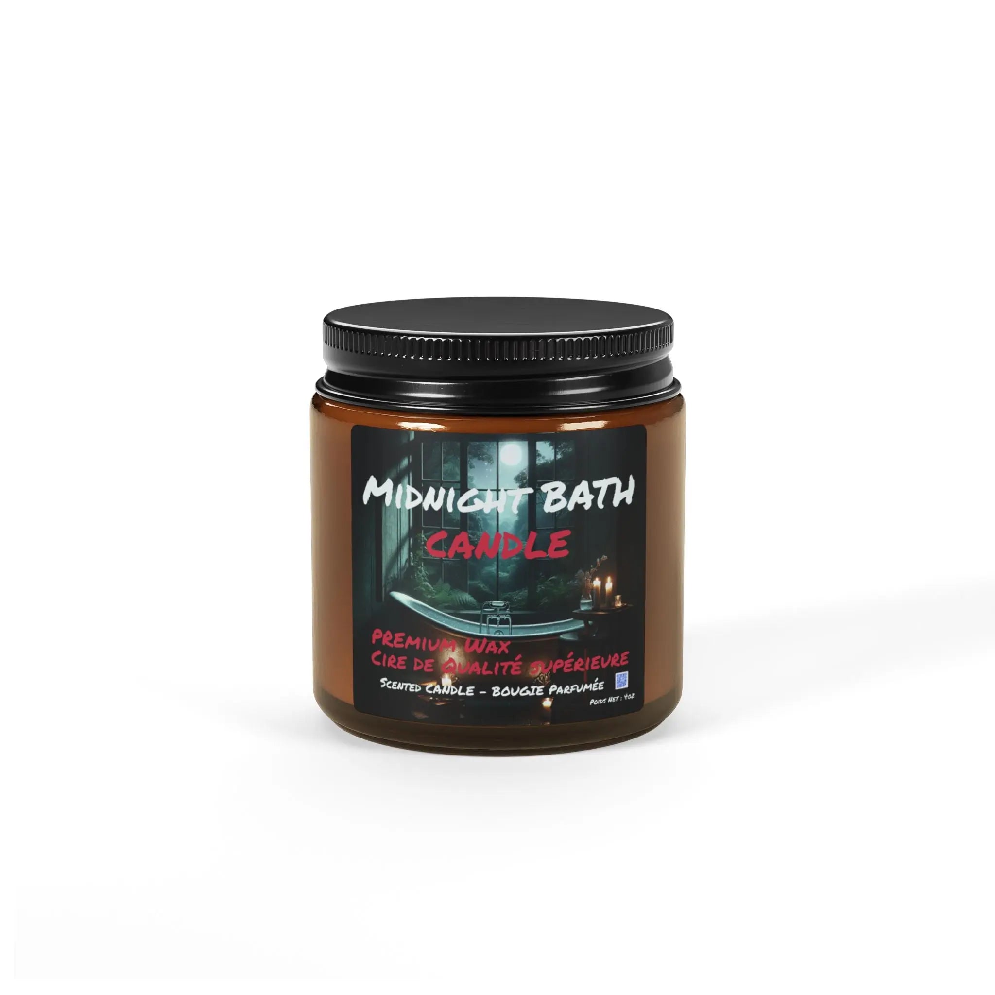 Midnight Bath Scented Soy Candle - Relaxing Ambiance for Self-Care Printify