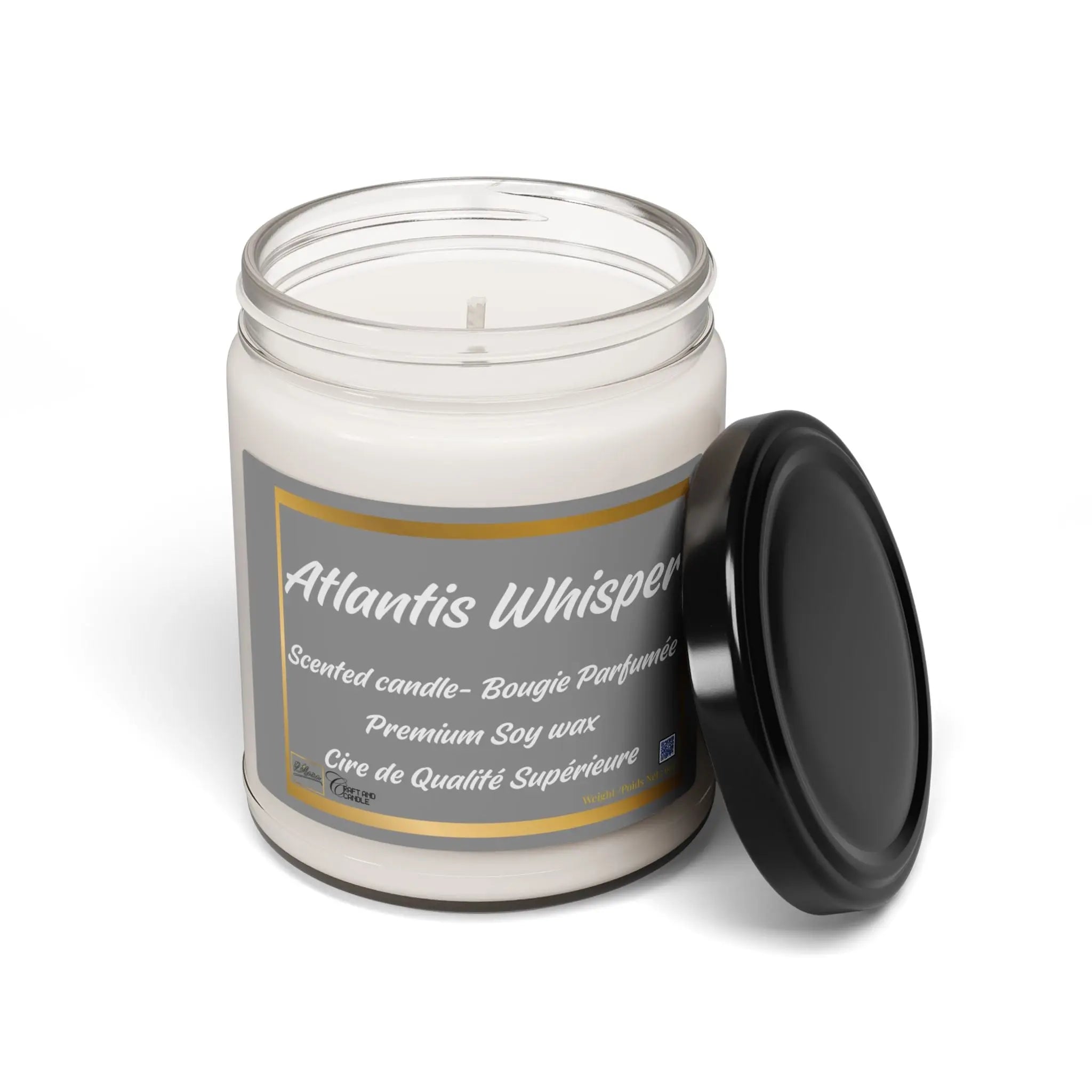 Soy Candle - Atlantis Whisper Scented, 9oz Relaxa Candle Canada
