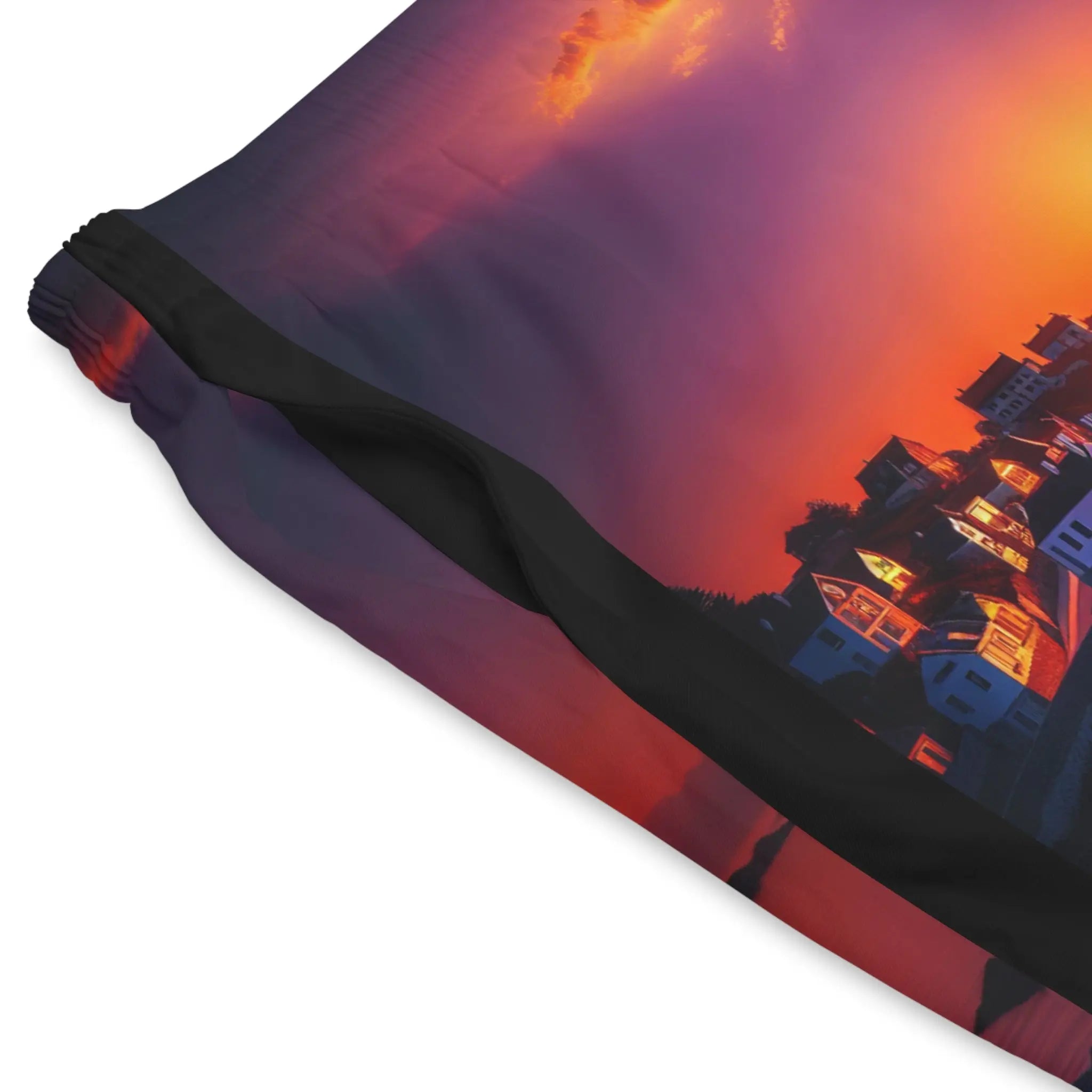 Men's Relaxa Sunset Beach Shorts - Stylish Elastic Swim Trunks for Summer Fun Printify
