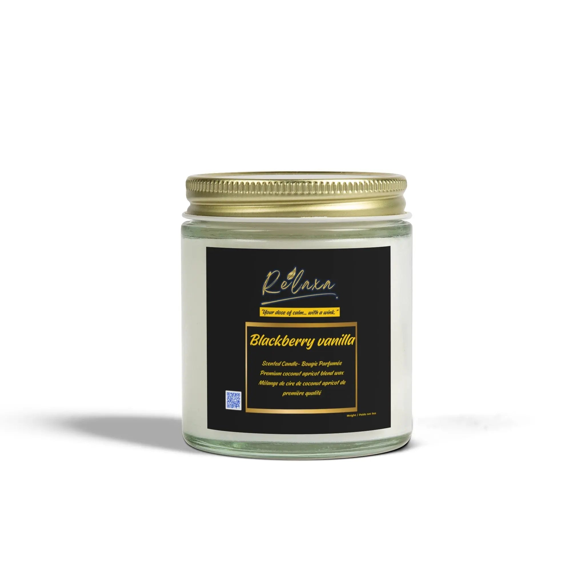 Candle Set - Blackberry Vanilla Scented Candles, 4oz & 9oz Printify