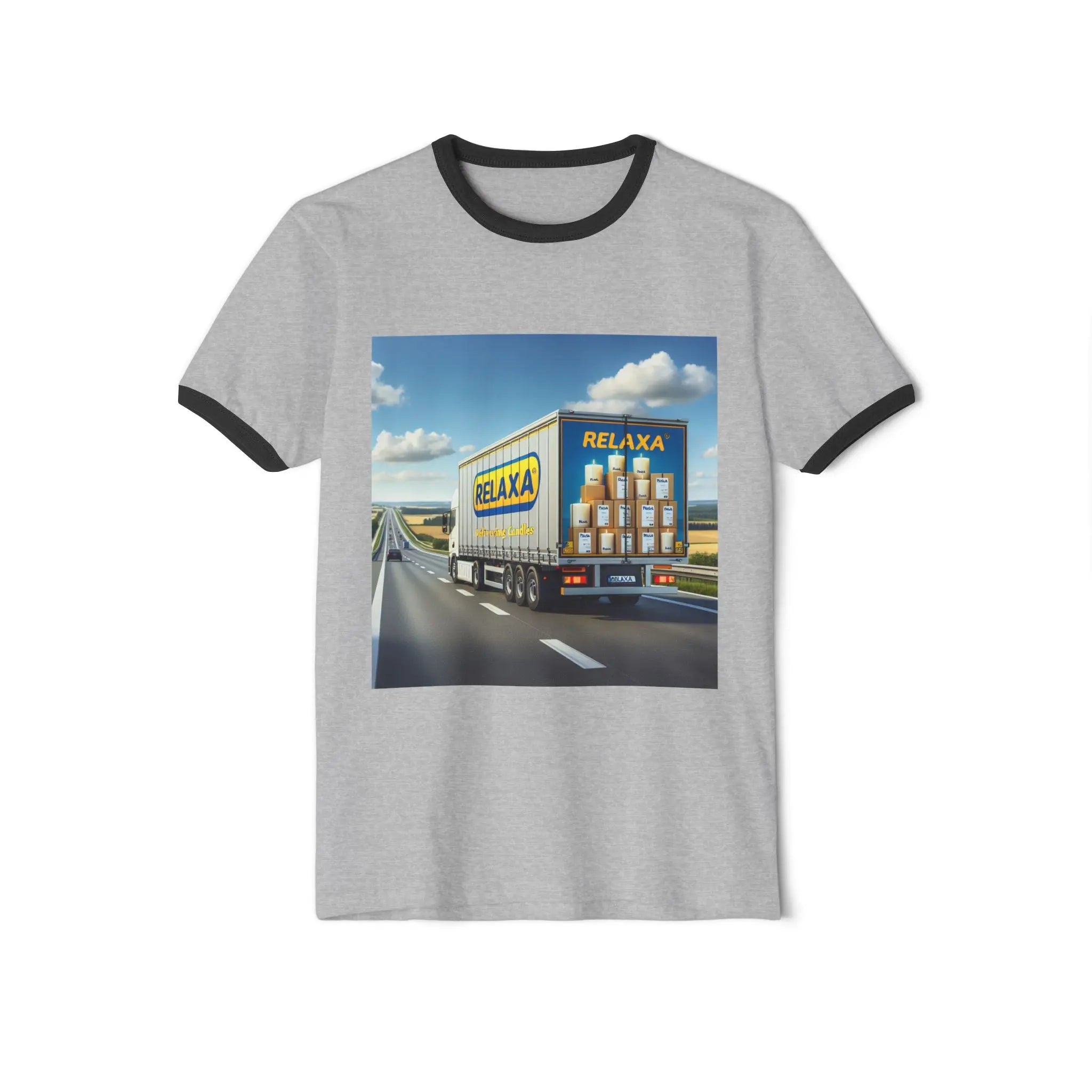 Relaxed Delivery Unisex Cotton Ringer T-Shirt - Fun & Trendy Graphic Tee Printify