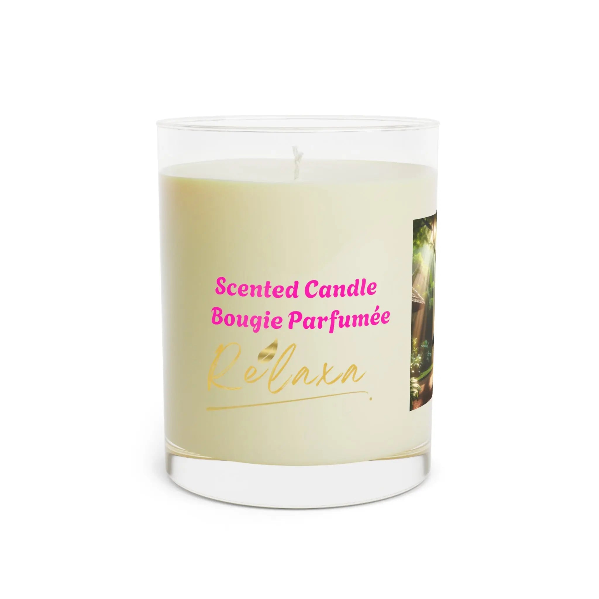 Mindful Yoga Scented Candle - Full Glass, Relaxation Gift, Spa Day, Home Décor, Wellness, Aromatherapy Printify