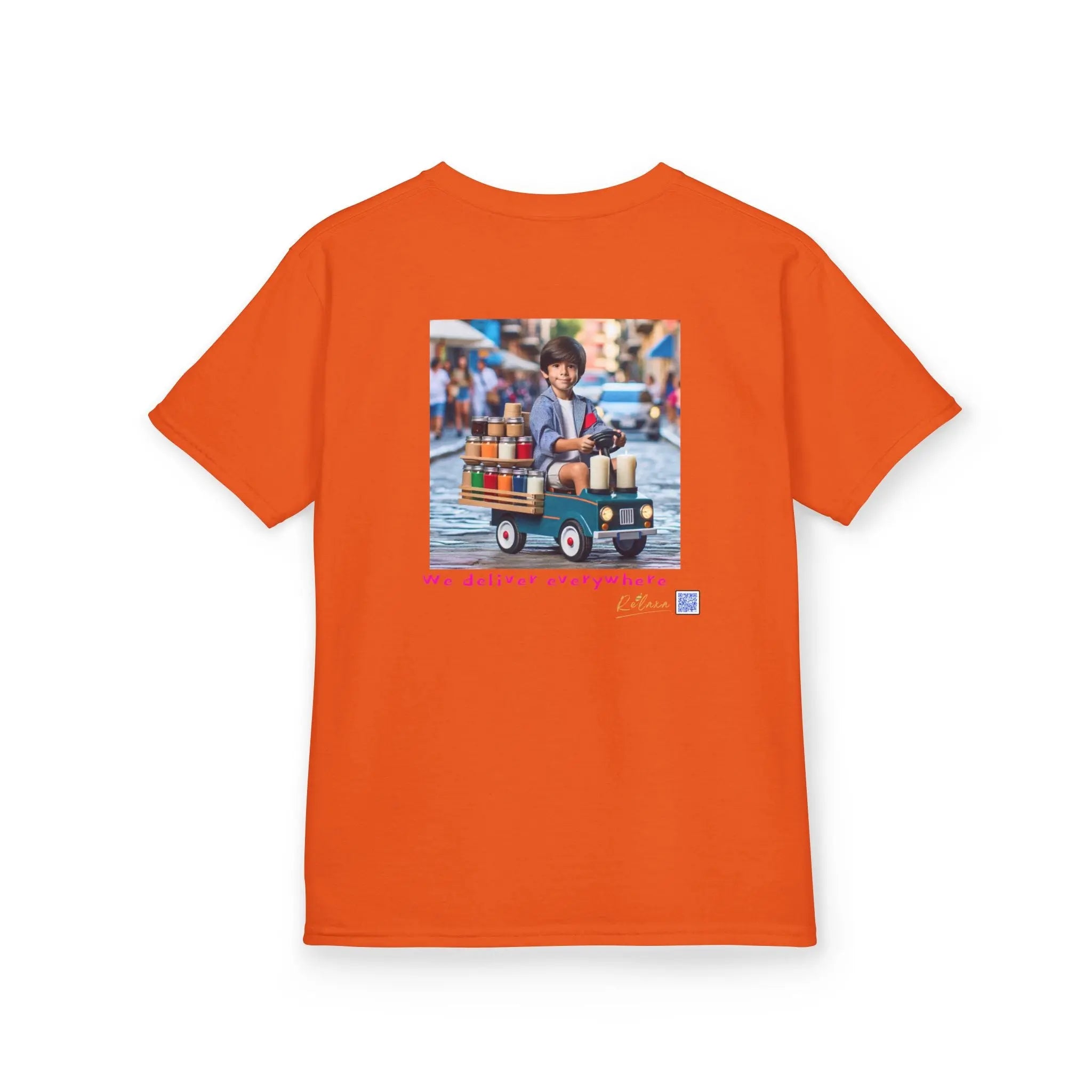 Cosmic Adventure Kids Tee - 'We Deliver Everywhere' Design Printify