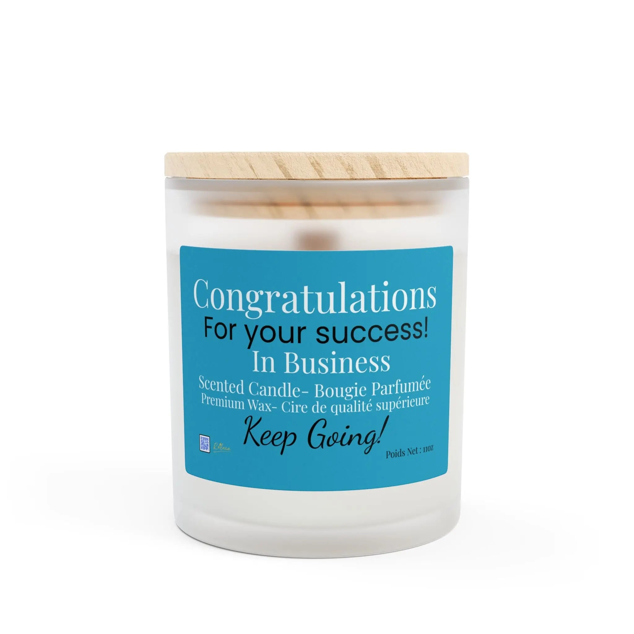 Frosted Glass Graduation Candle - Congratulations for your Diploma! Printify