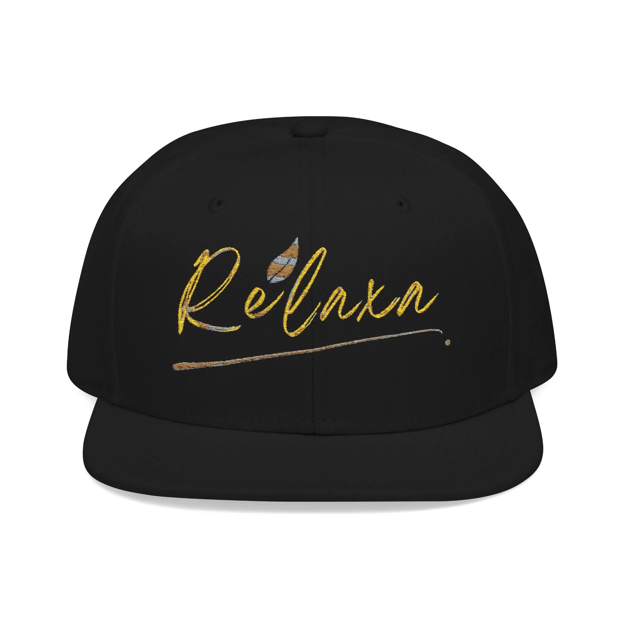 Relaxa Embroidered Snapback Cap - Casual Style Hat for Relaxation Lovers Printify