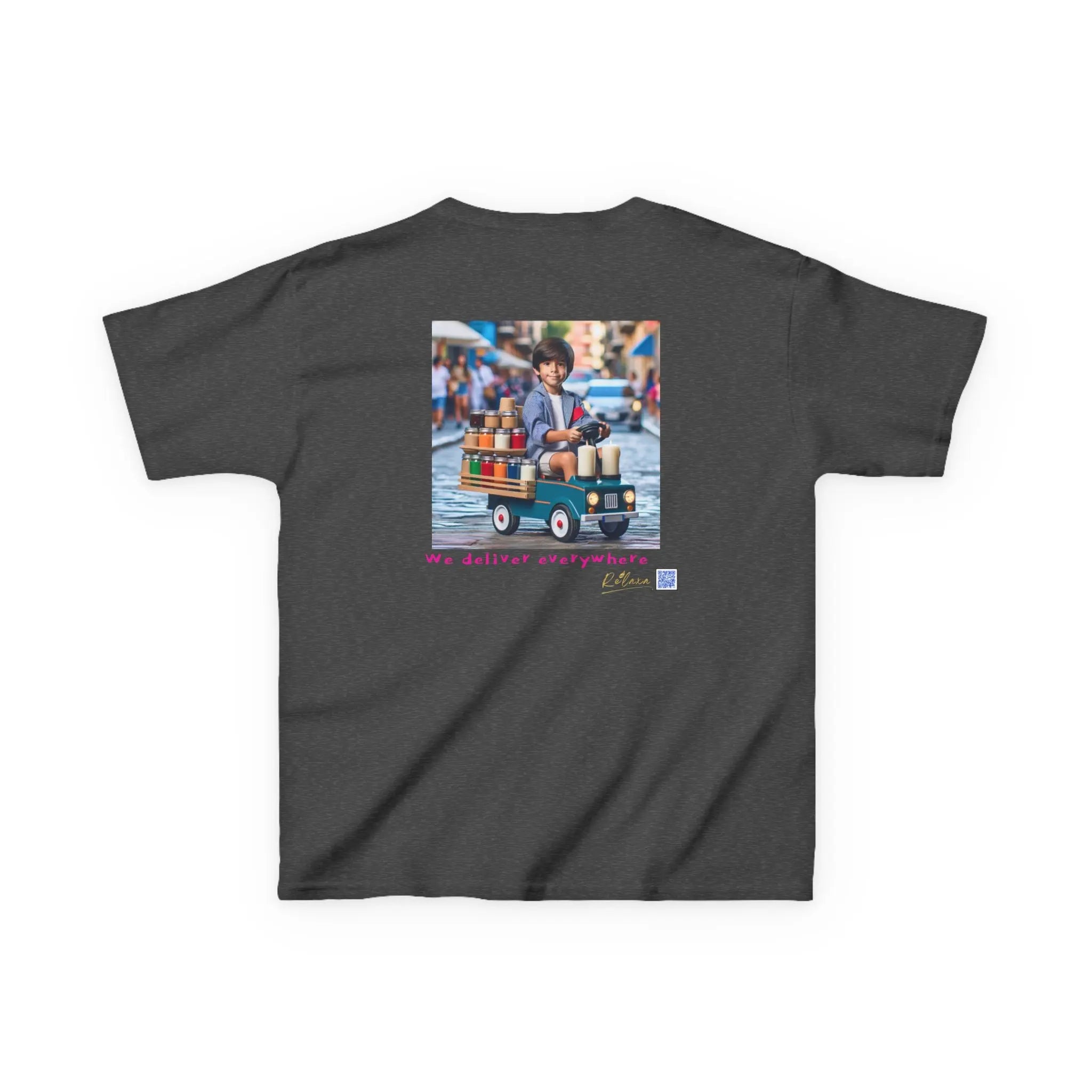 Cosmic Adventure Kids Tee - 'We Deliver Everywhere' Design Printify