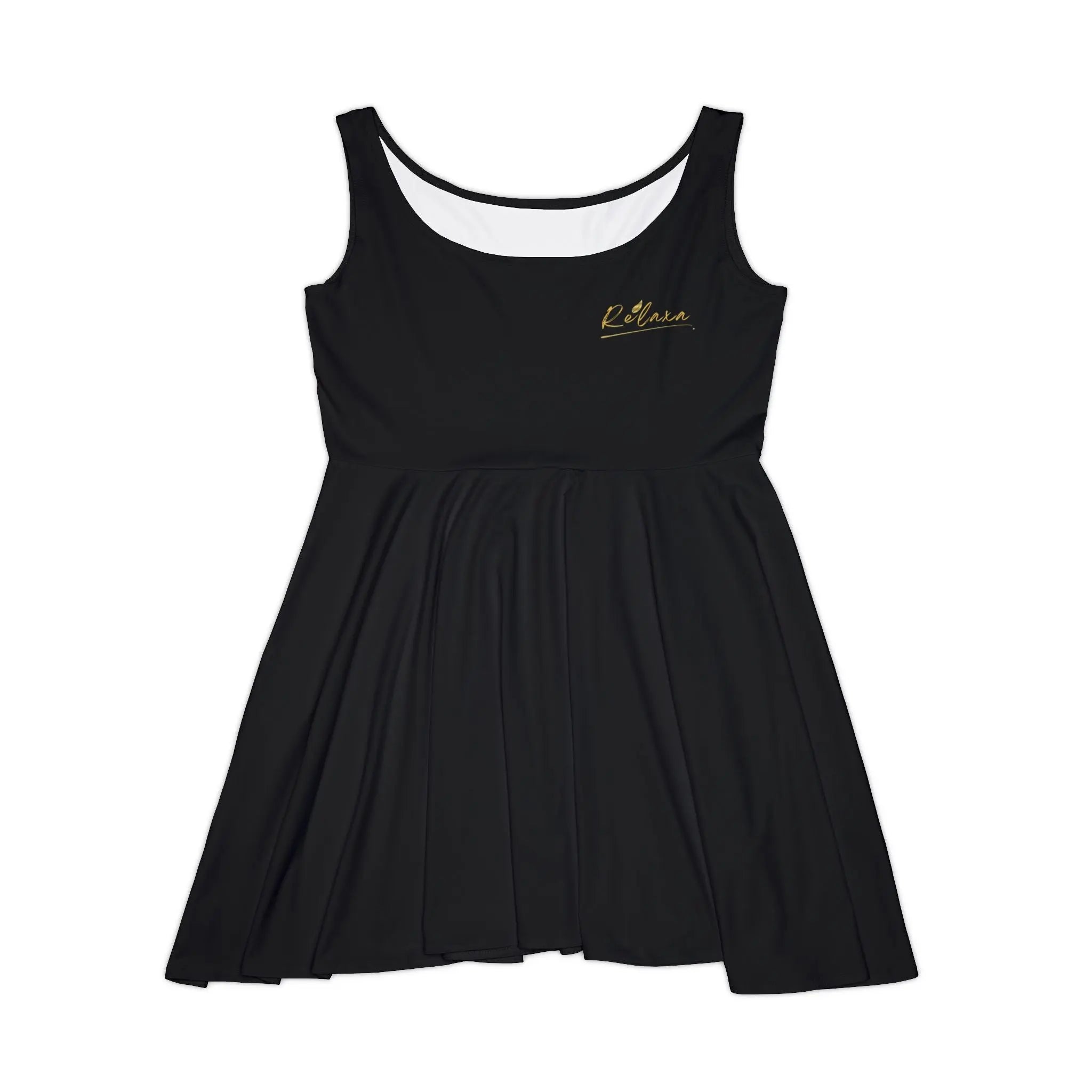 Chic Women&#039;s Skater Dress - Elegant White Casual Style Printify