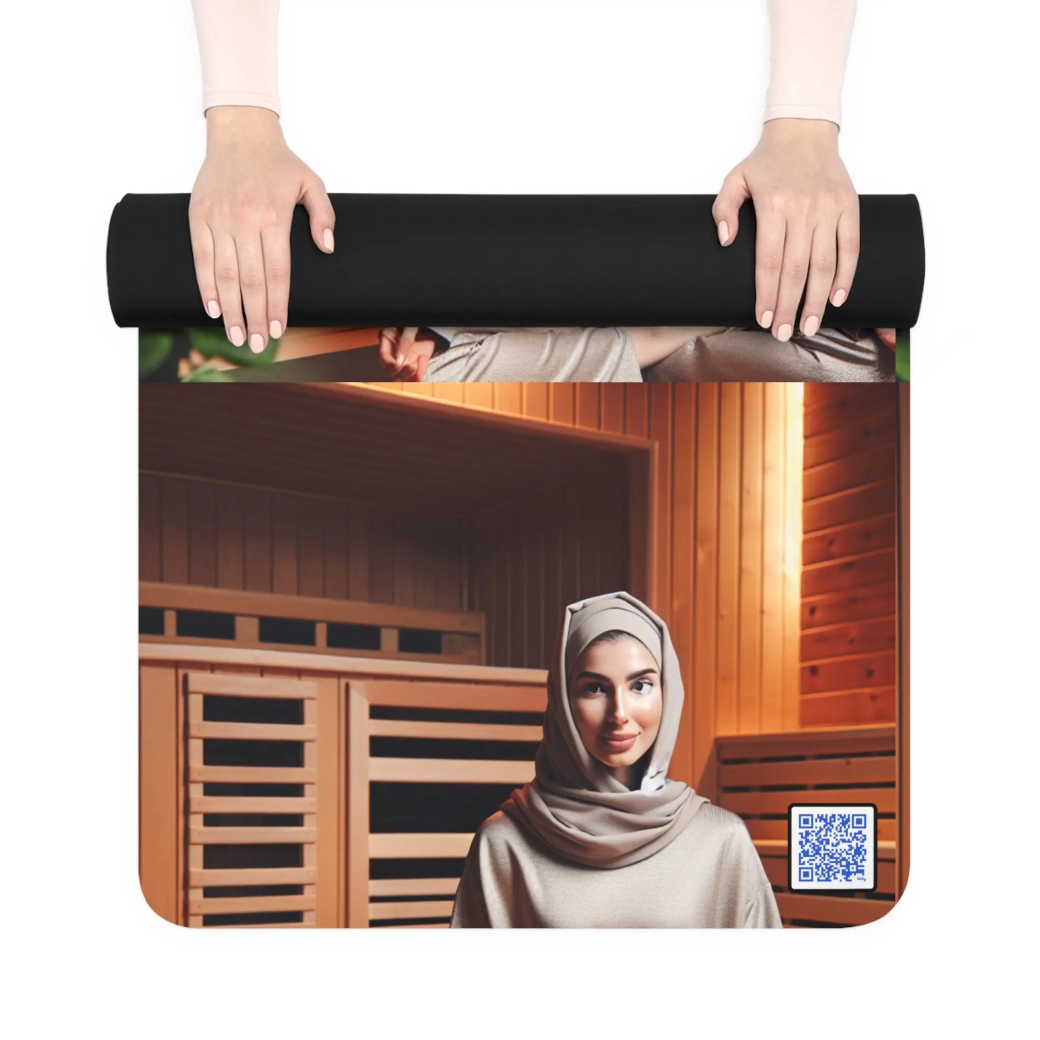 ReRelaxâ Rubber Yoga Mat - Mindful Meditation & Wellness Essential Printify