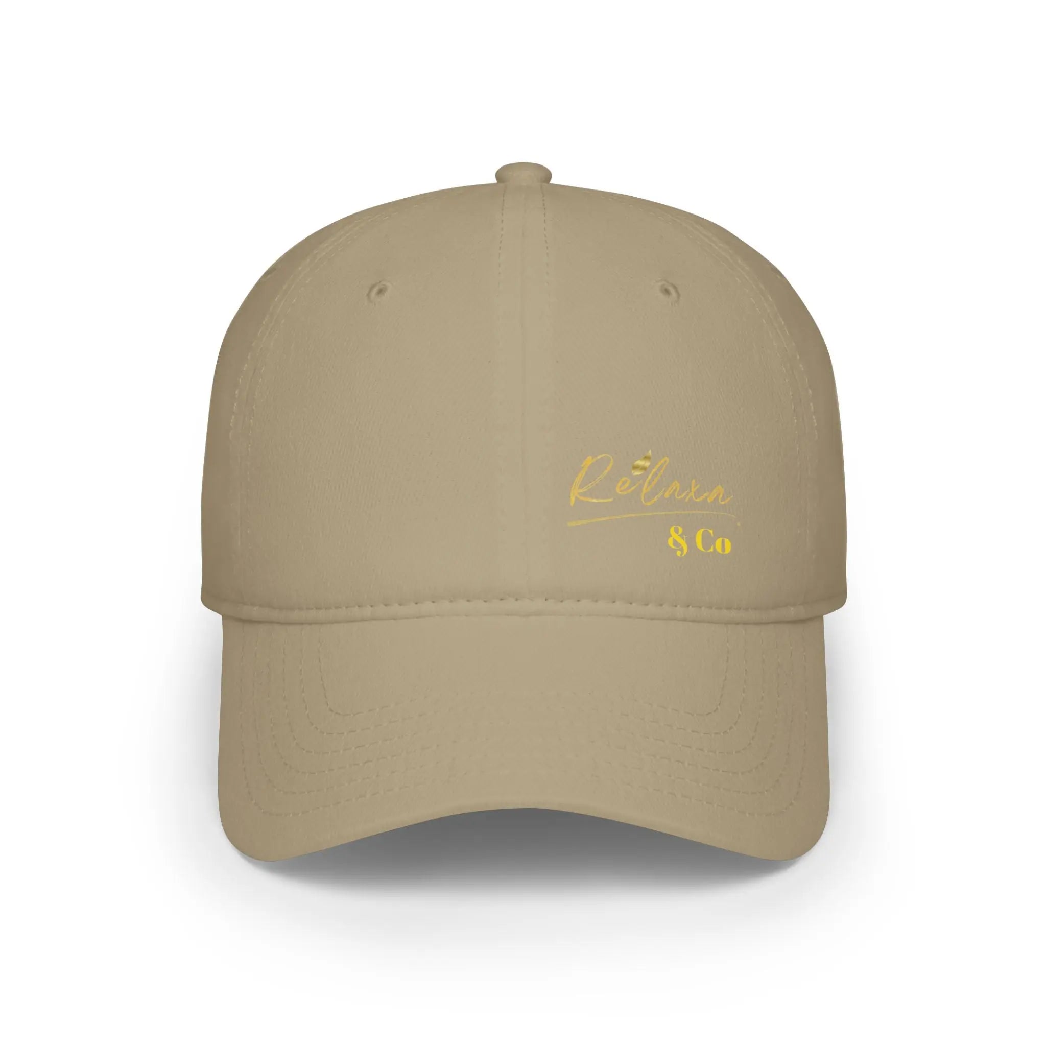 Relaxa Red Baseball Cap - Stylish Low Profile Cap for Casual Outings Printify