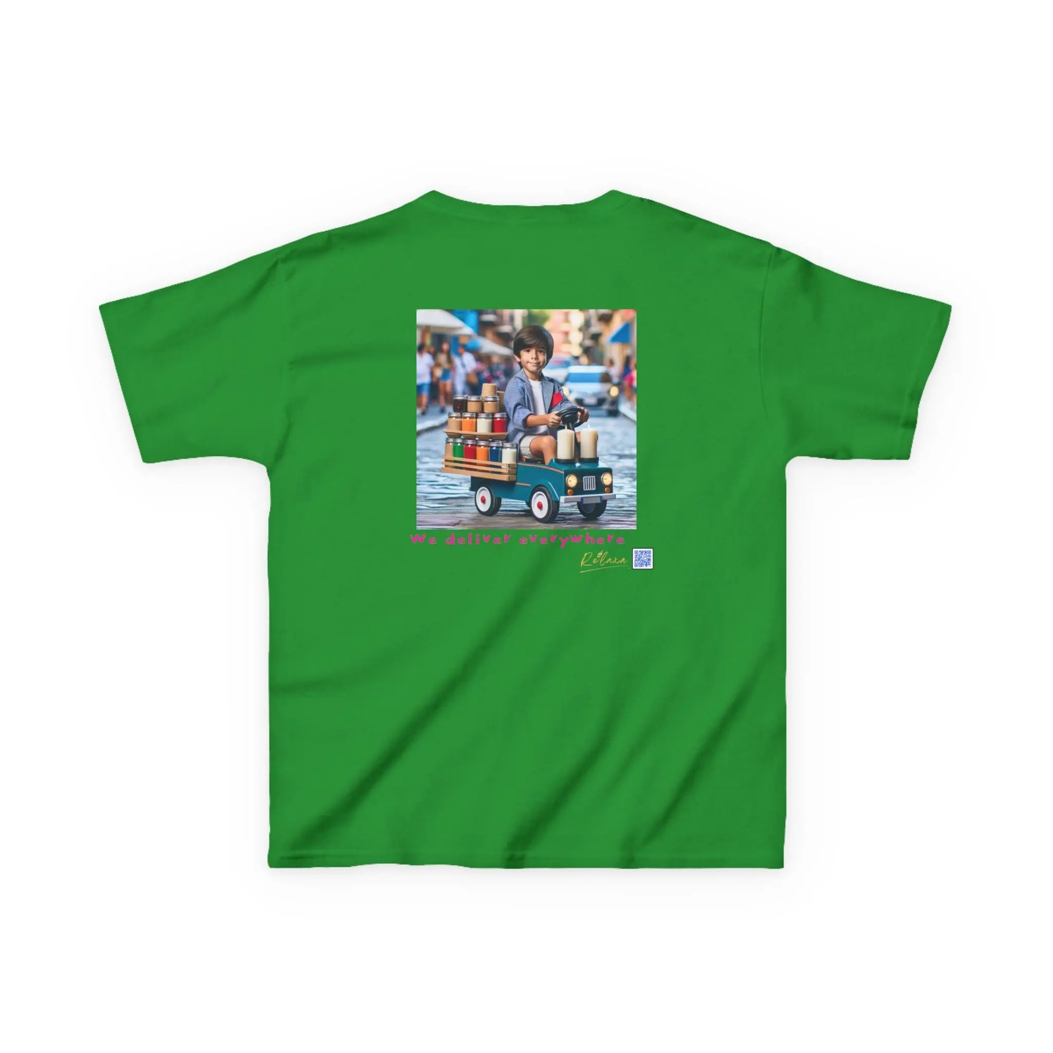 Cosmic Adventure Kids Tee - 'We Deliver Everywhere' Design Printify