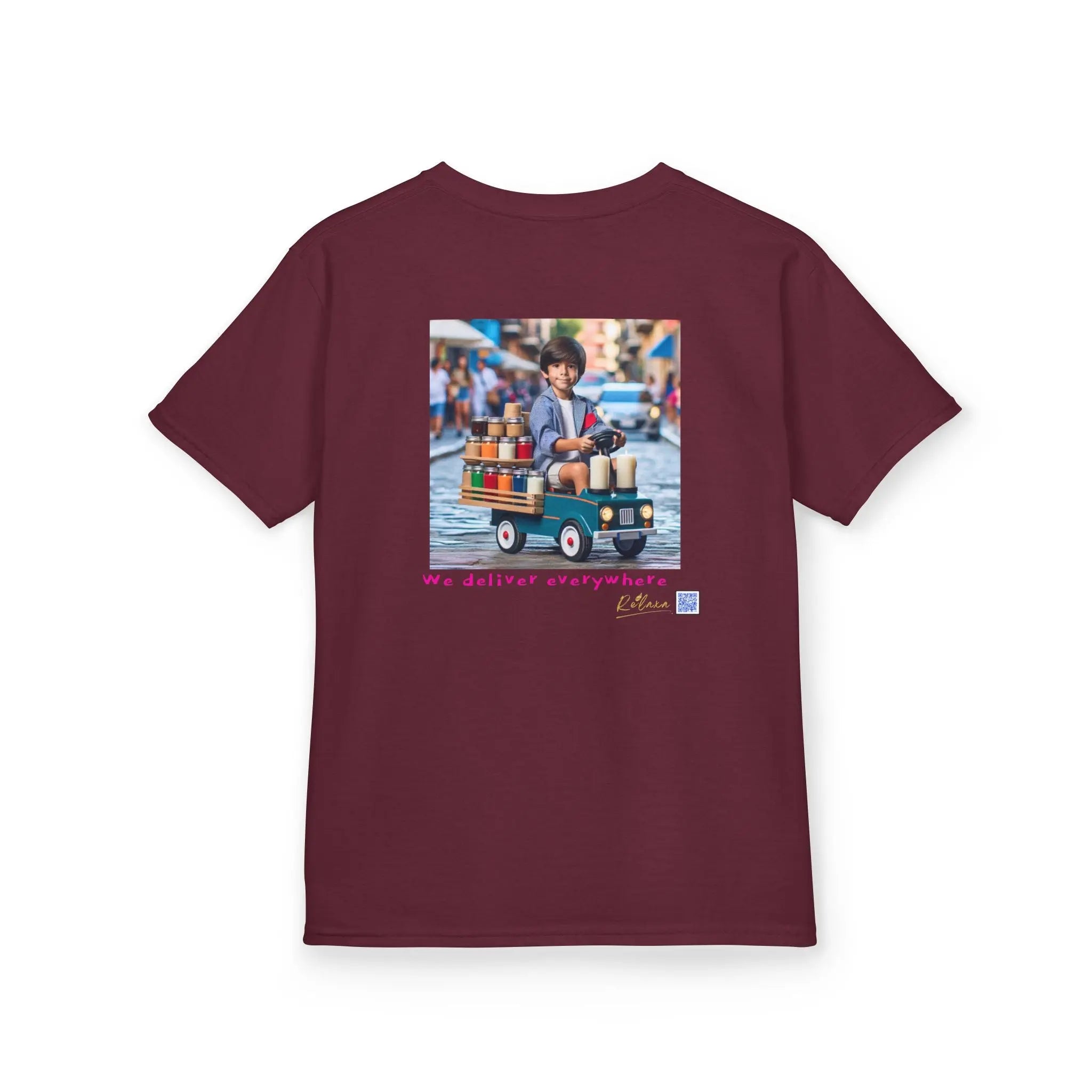Cosmic Adventure Kids Tee - 'We Deliver Everywhere' Design Printify