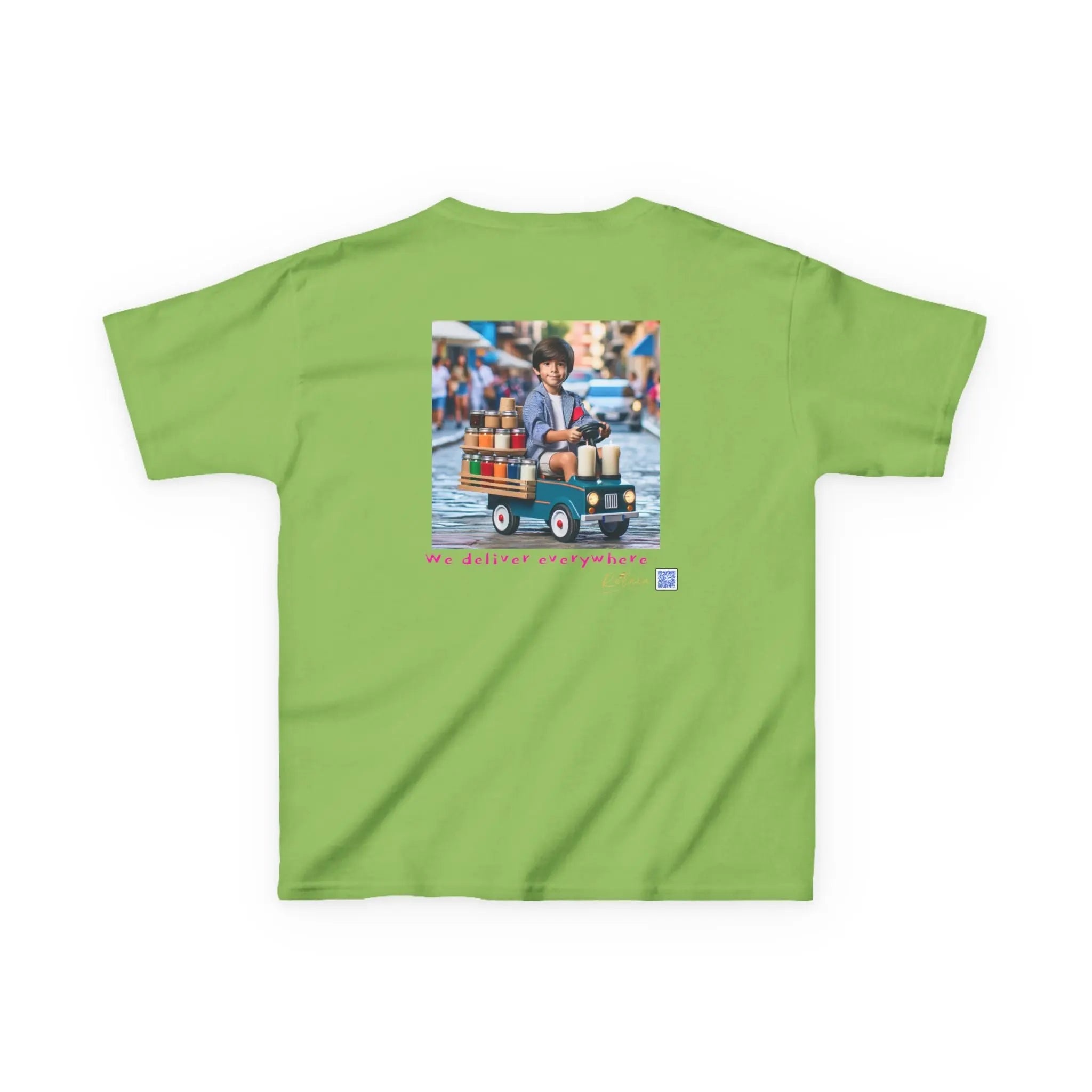 Cosmic Adventure Kids Tee - 'We Deliver Everywhere' Design Printify