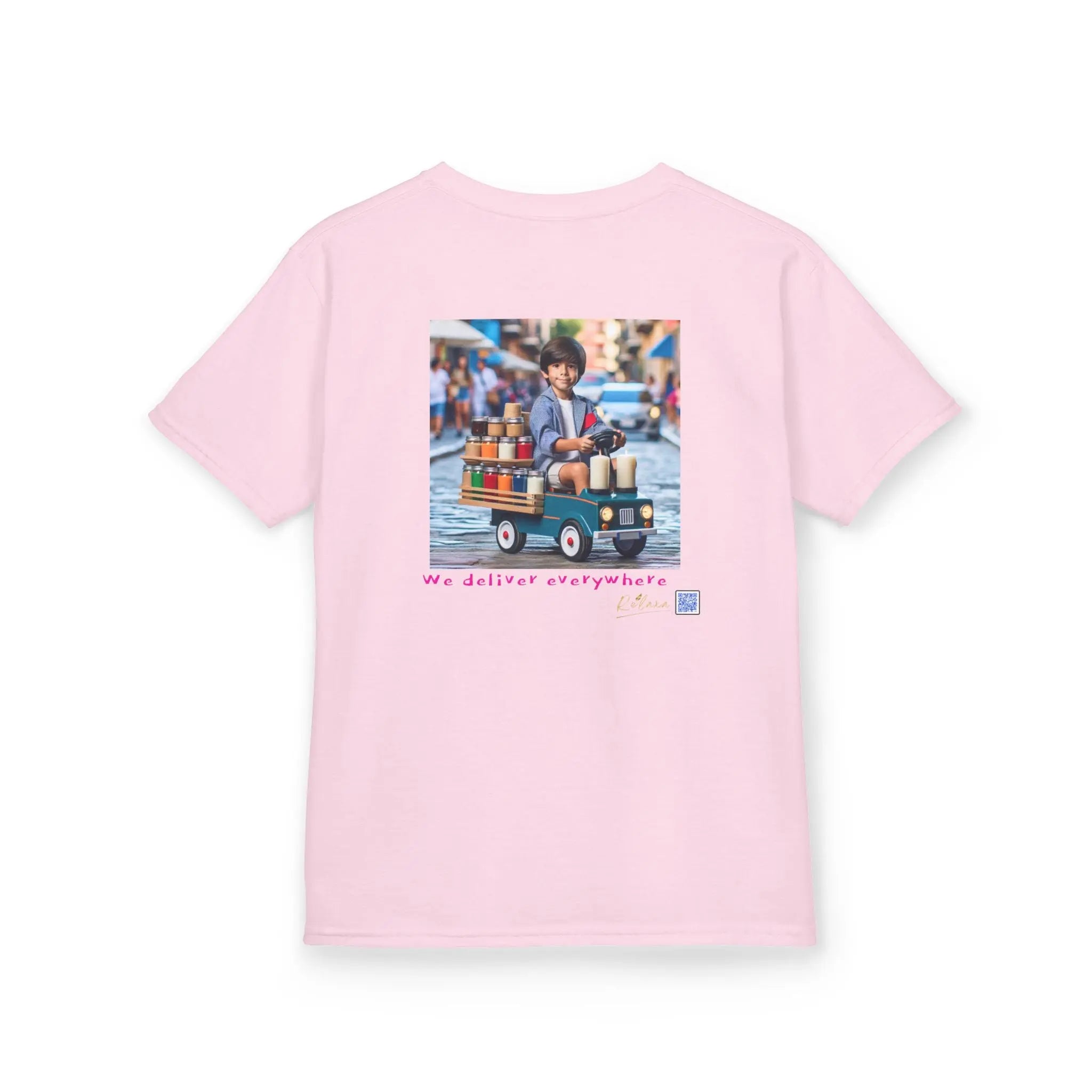 Cosmic Adventure Kids Tee - 'We Deliver Everywhere' Design Printify