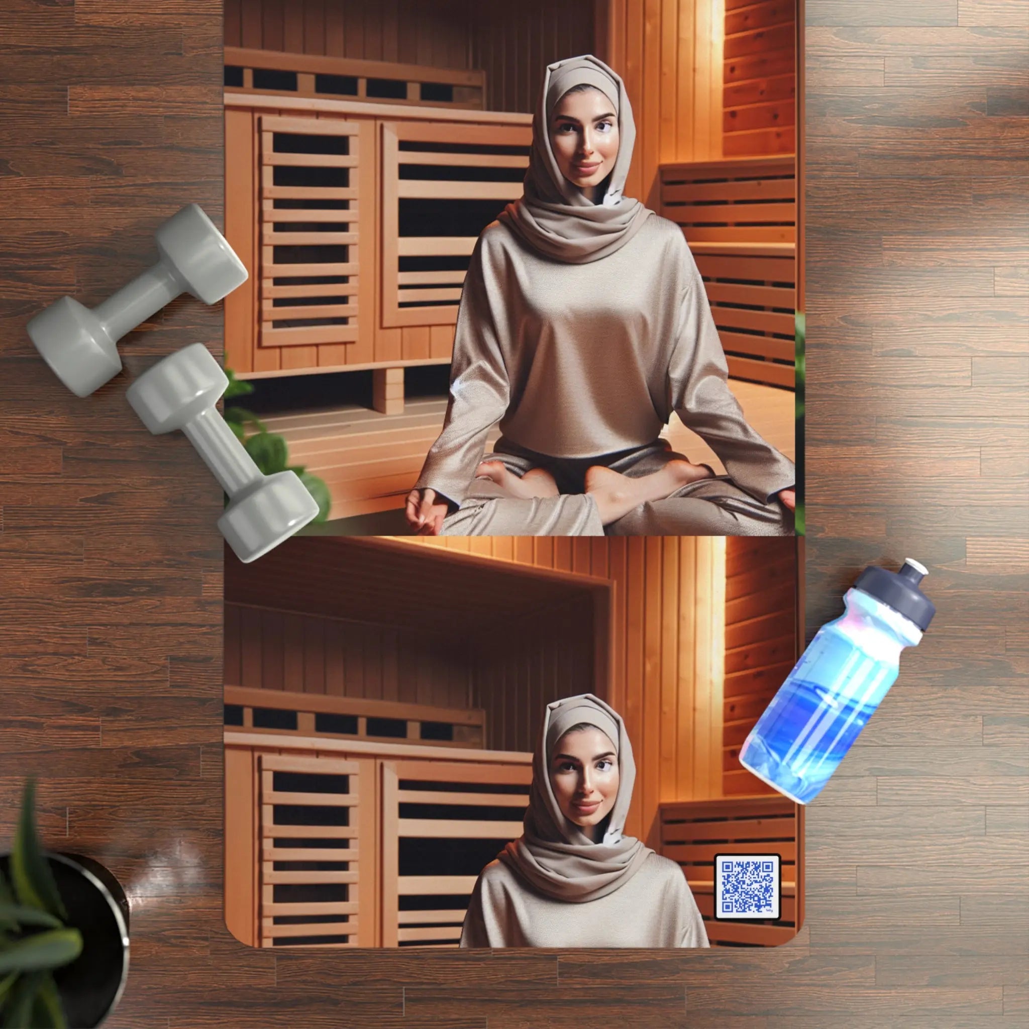 ReRelaxâ Rubber Yoga Mat - Mindful Meditation & Wellness Essential Printify