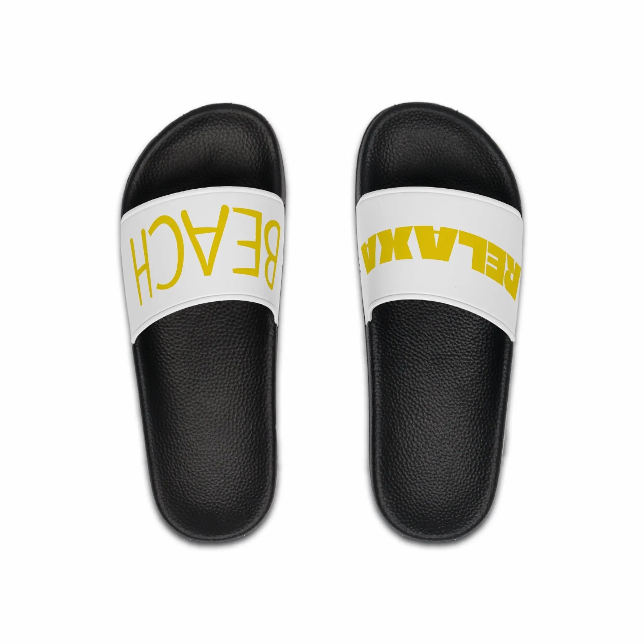 Copy of Men's Slide Sandals - Bold 'RELAX BOSS' Design for Summer Comfort Printify