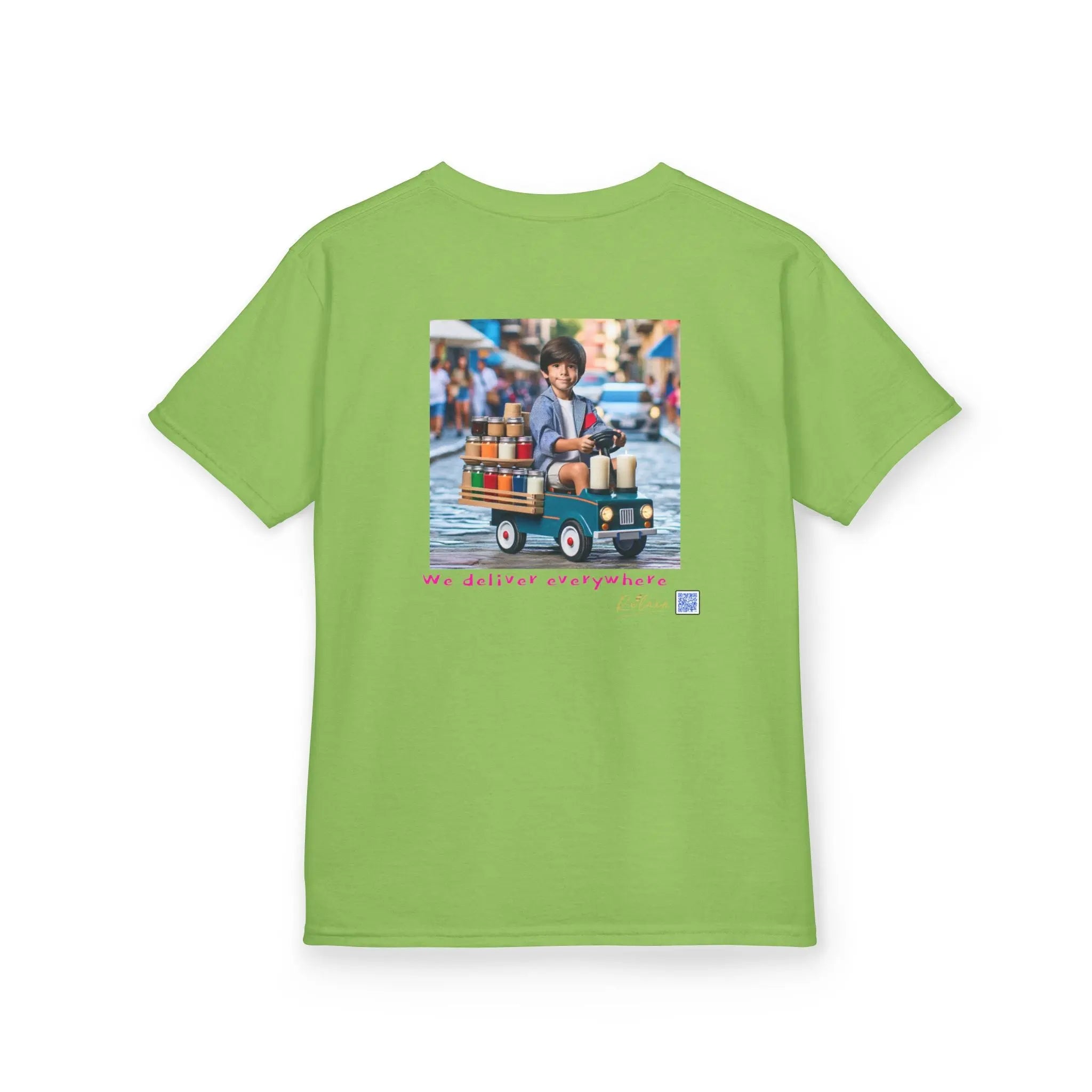 Cosmic Adventure Kids Tee - 'We Deliver Everywhere' Design Printify