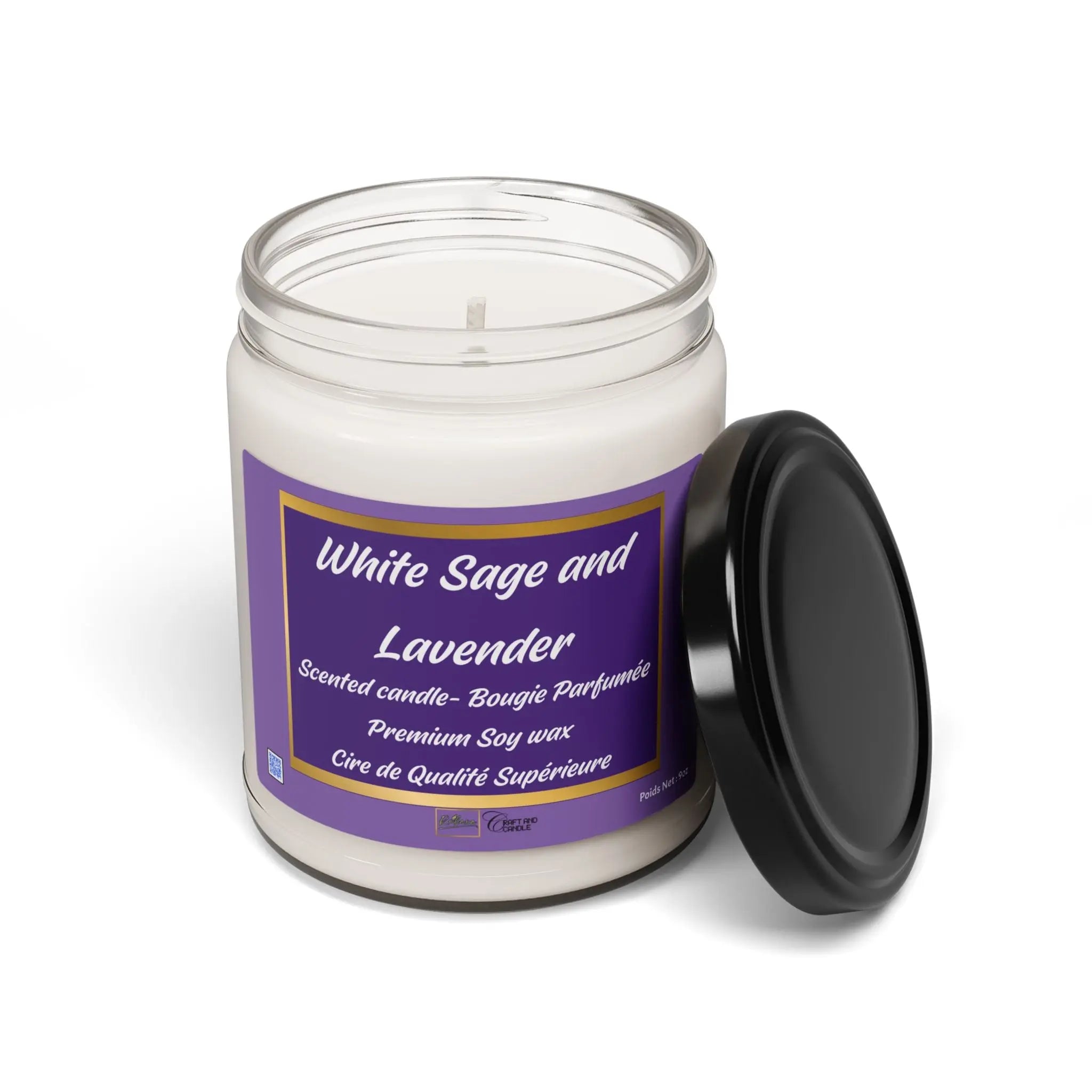Soy Candle - White Sage and Lavender Relaxa Candle Canada