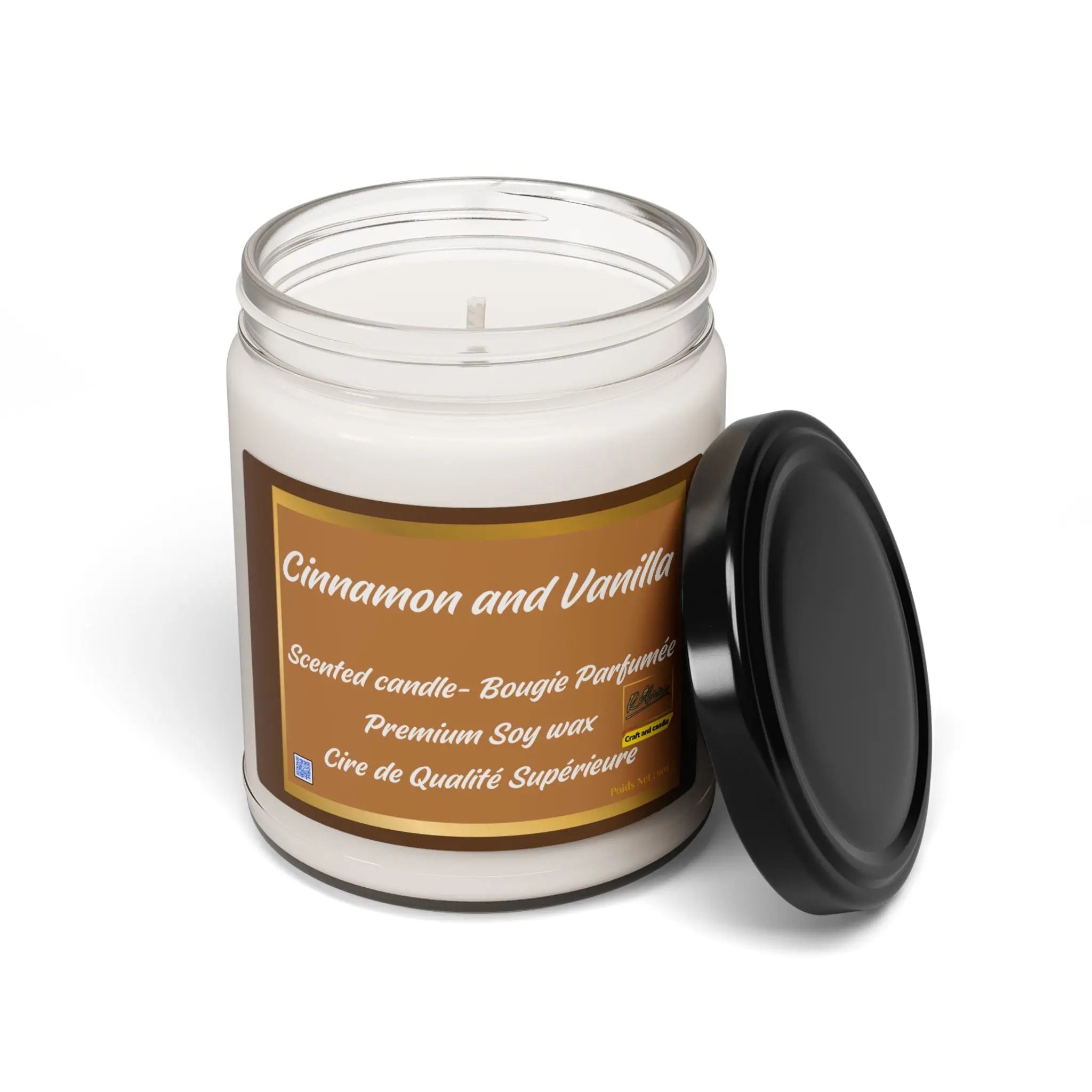 Soy Candle, Cinnamon and Vanilla Scented 9oz Relaxa Candle Canada