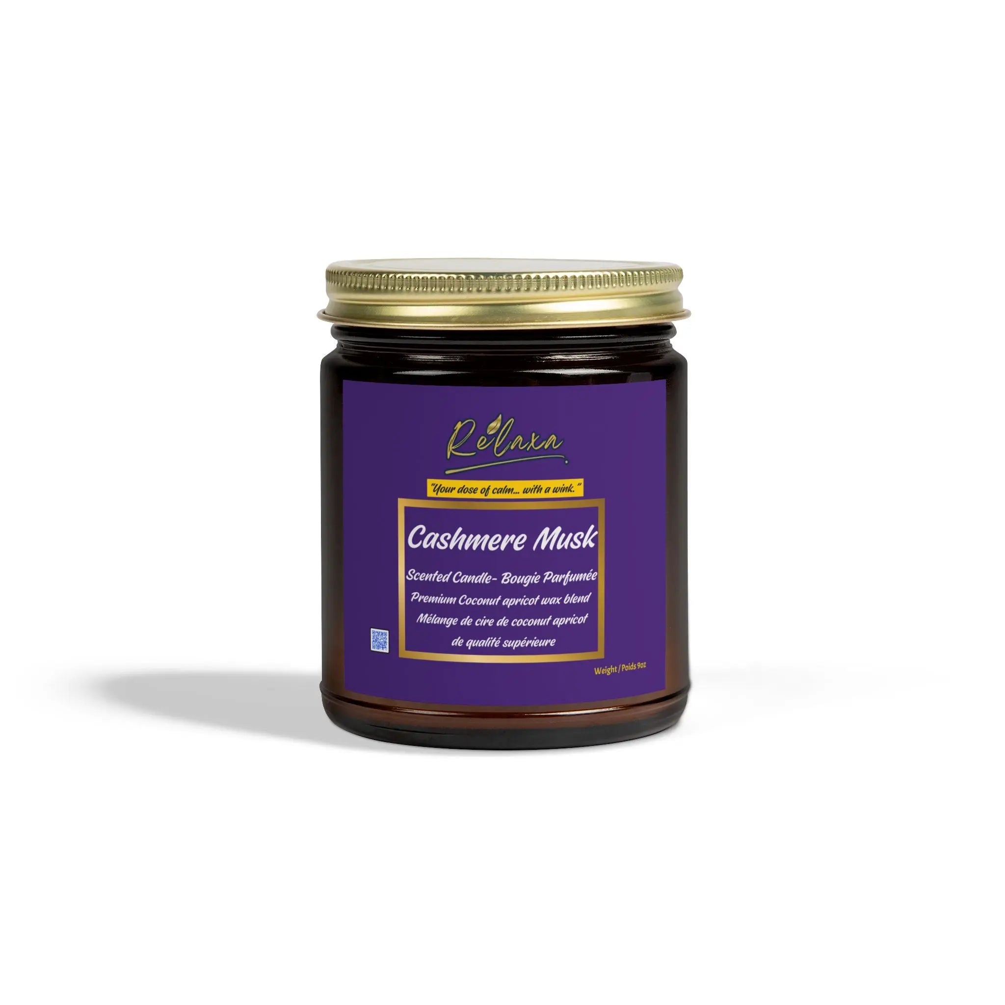 Candle, Cashmere Musk Scented Coconut Apricot Printify