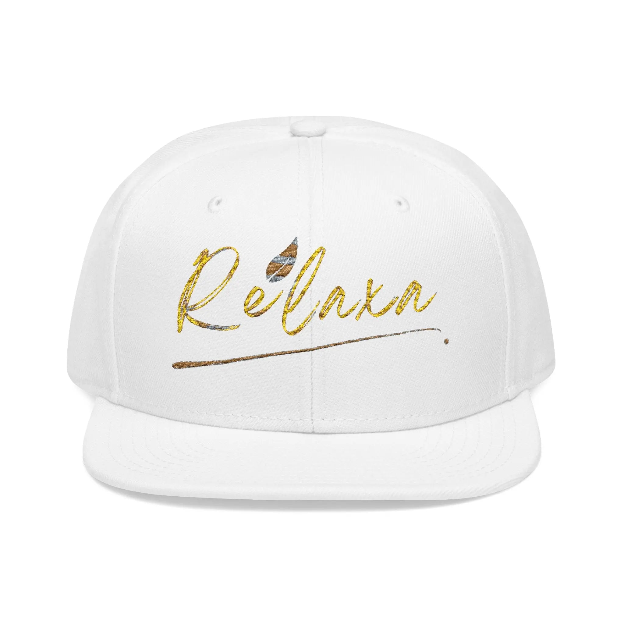 Relaxa Embroidered Snapback Cap - Casual Style Hat for Relaxation Lovers Printify