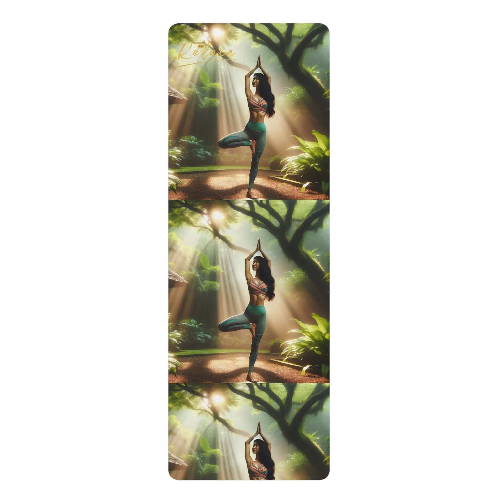Relaxâ Rubber Yoga Mat - Mindful Meditation & Wellness Essential Printify