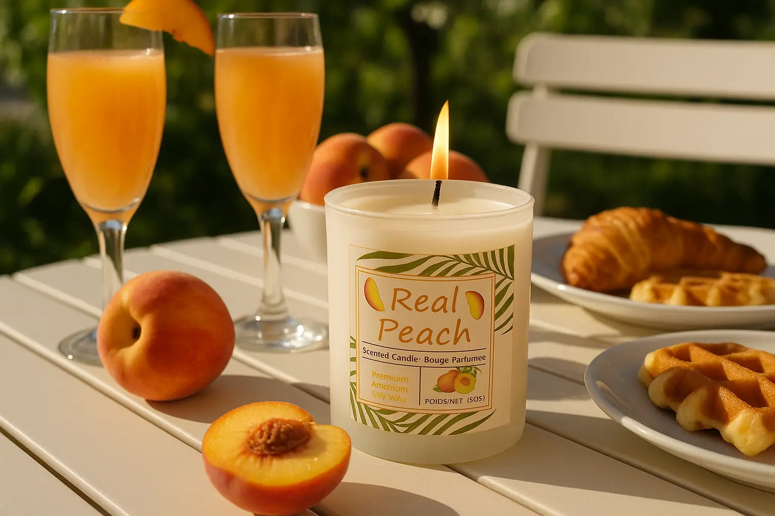 Real peach candle 15oz My Store