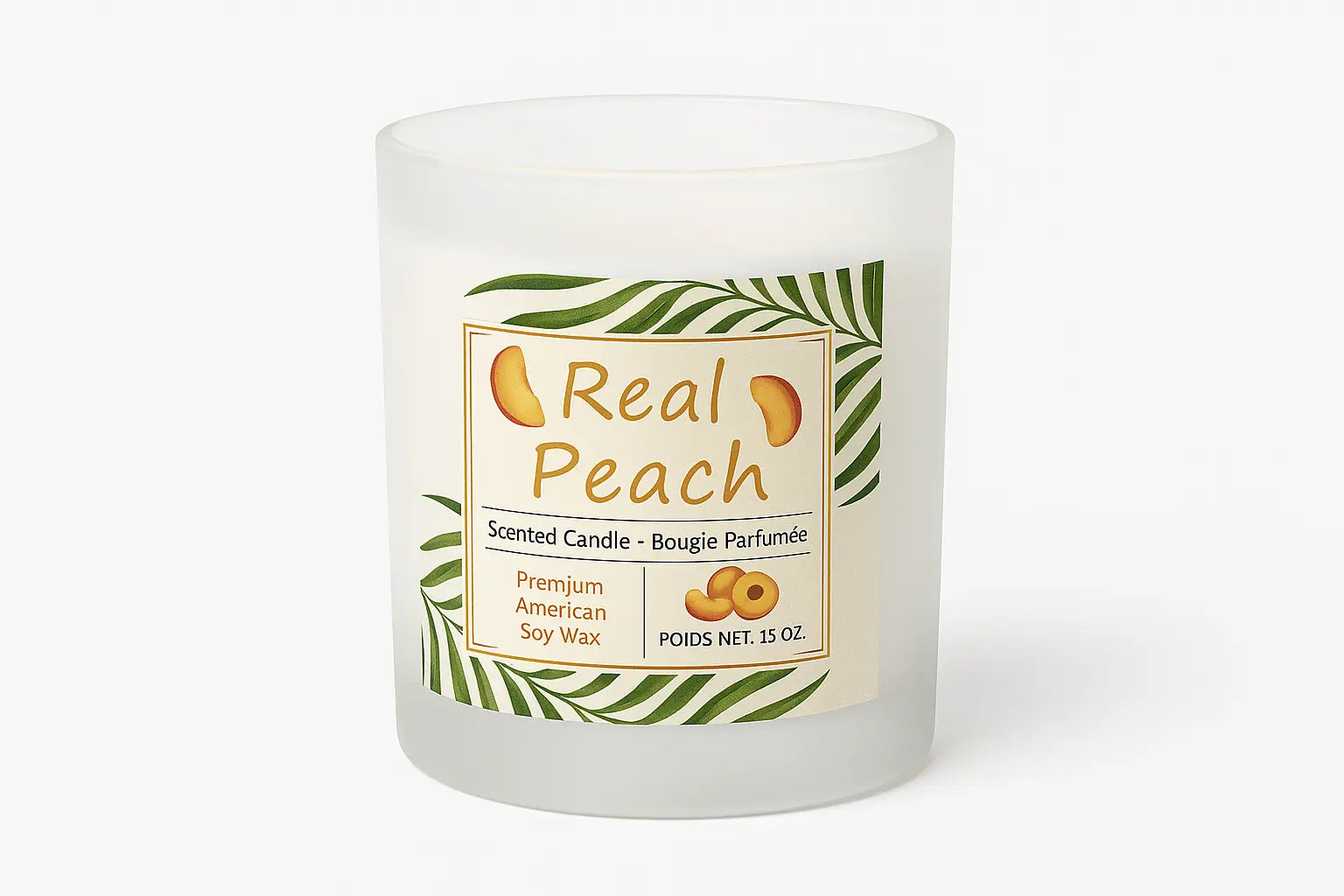 Real peach candle 15oz My Store