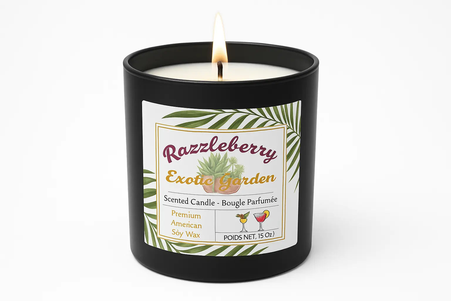 Razzleberry candle 15oz exotic garden My Store