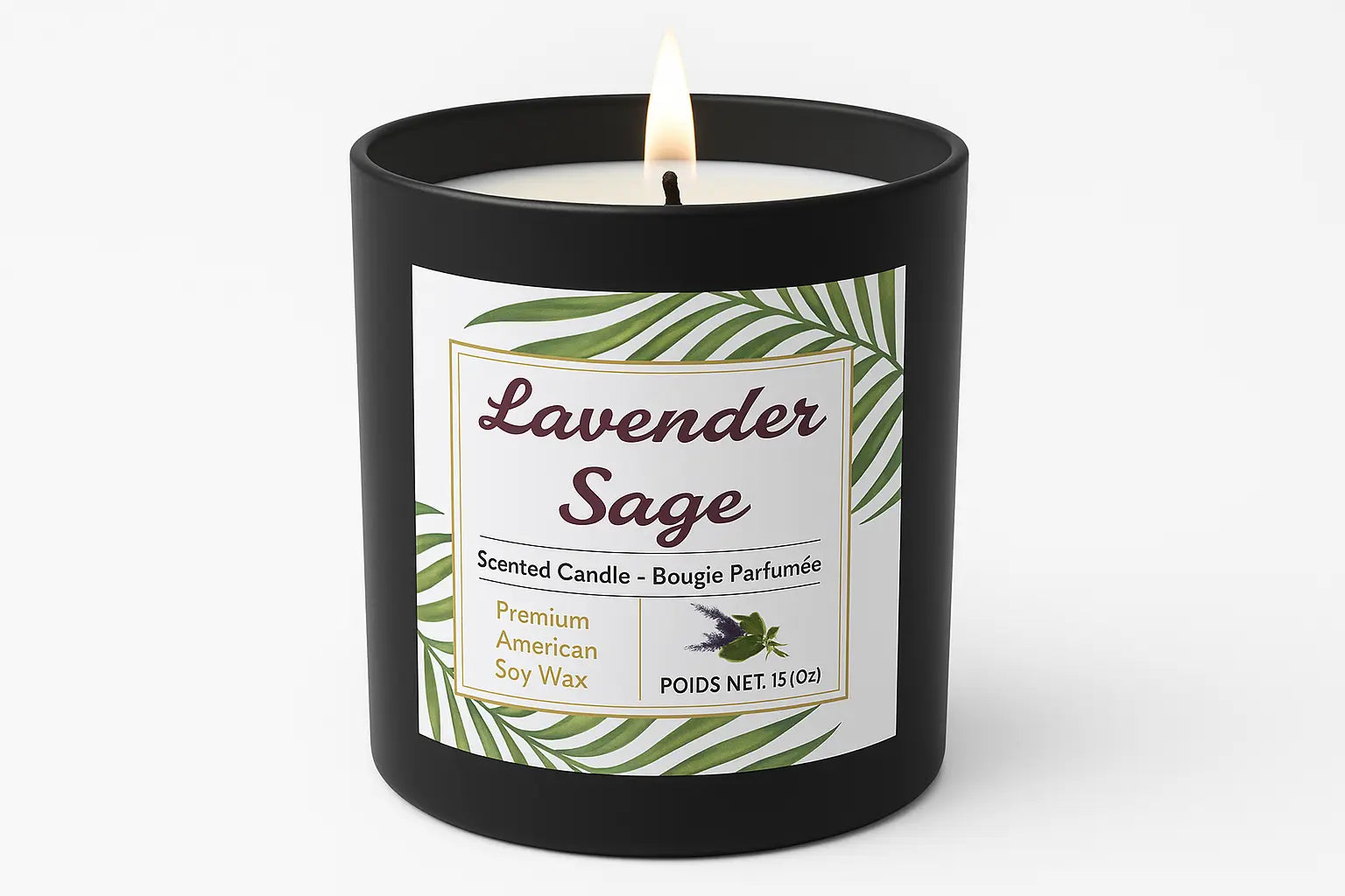 Lavender sage candle 15oz My Store