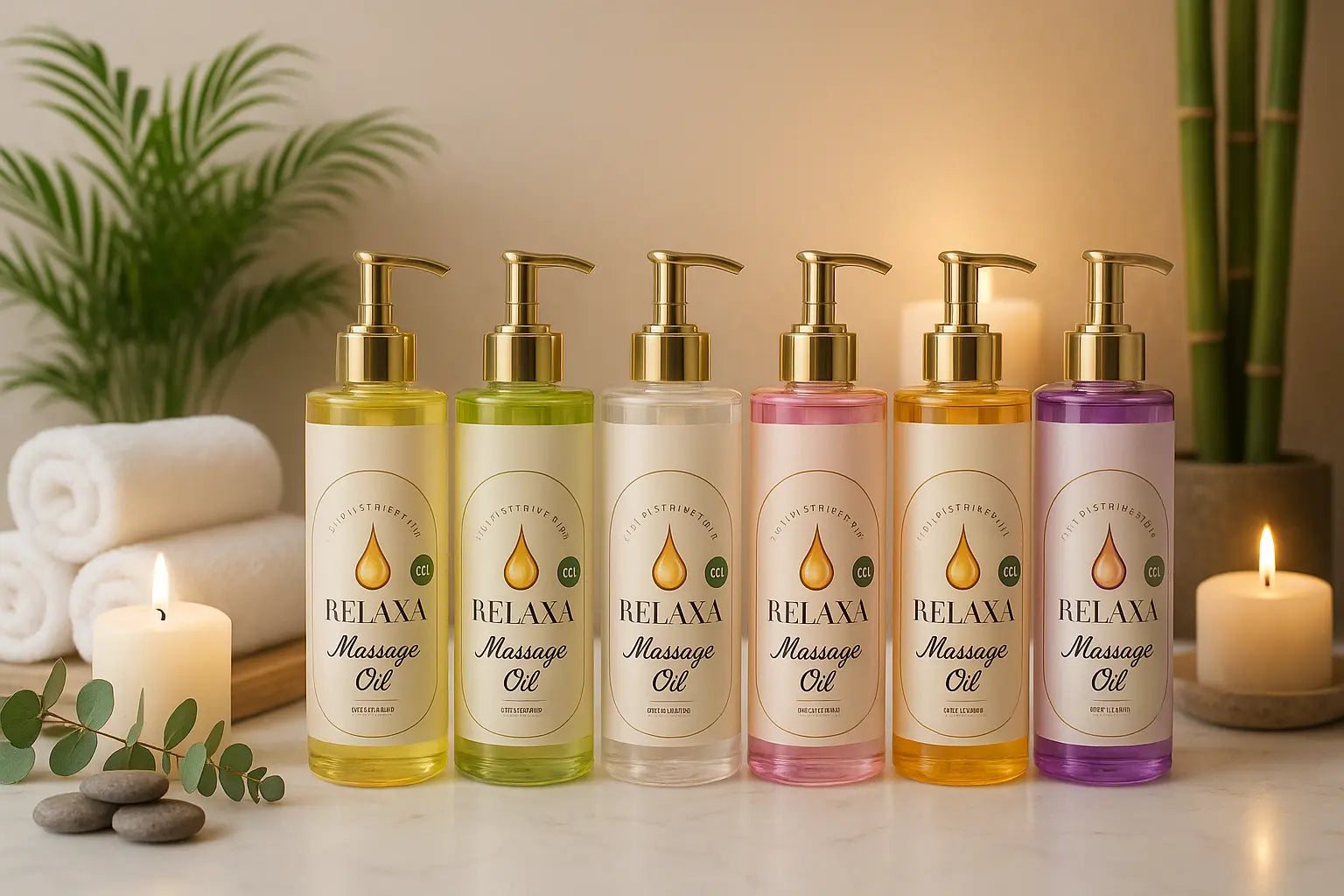 Luxury massage oil  500ml Relaxa Candle Canada